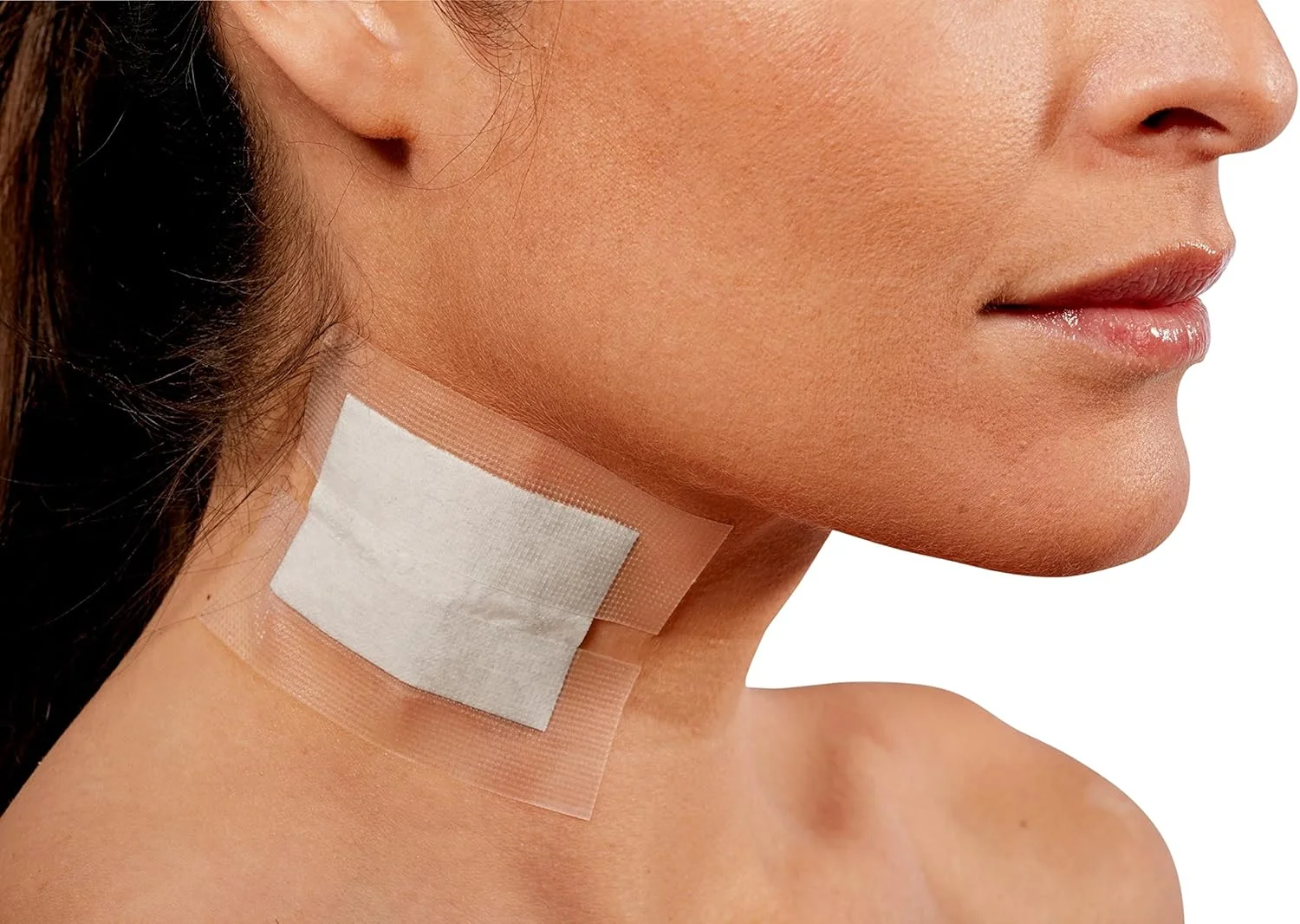 چسب شفاف و انعطاف پذیر نکسکر، چسب پزشکی ضد آب و شفاف، برای محکم کردن پانسمان ها و لوله های کاتتر - 1 اینچ در 10 یارد، 1 رول چسب