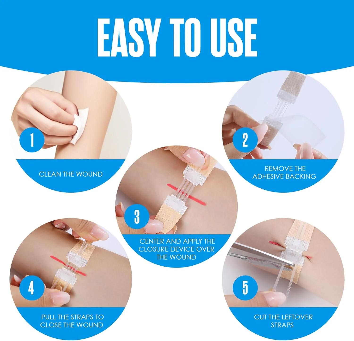 بست زیپی زخم Houseables، نوارهای بستن زخم، چسب بخیه پروانهای، نوارهای بستن پارگی، بخیه پروانهای برای زخم، کیت اضطراری پارگی، بخیه زیپی، چسب زیپی پوست اضطراری، بسته 4 عددی بست زیپی زخم Houseables، نوارهای بستن زخم، چسب بخیه پروانهای، نوارهای بستن پارگی، بخیه پروانهای برای زخم، کیت اضطراری پارگی، بخیه زیپی، چسب زیپی پوست اضطراری، بسته 4 عددی