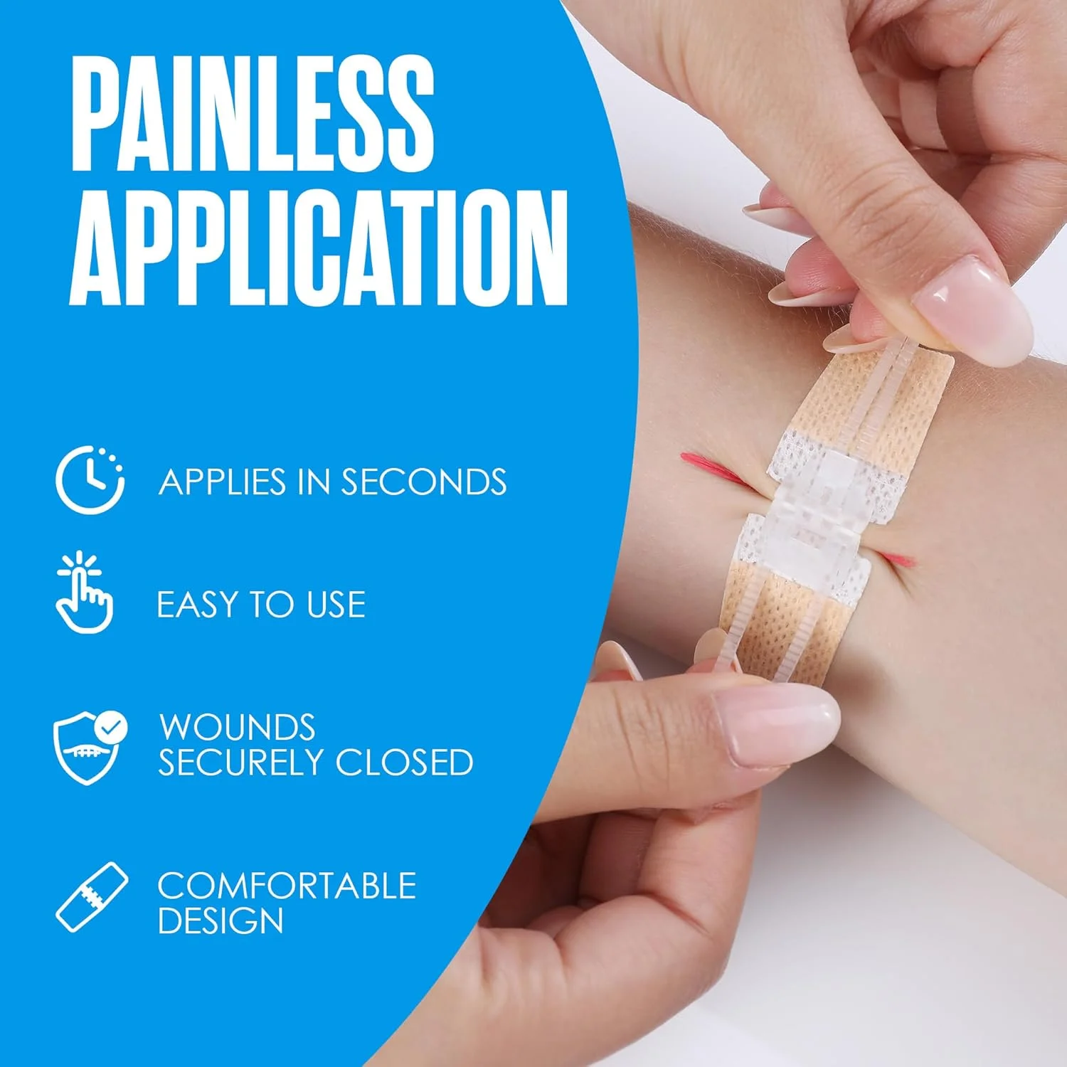 بست زیپی زخم Houseables، نوارهای بستن زخم، چسب بخیه پروانهای، نوارهای بستن پارگی، بخیه پروانهای برای زخم، کیت اضطراری پارگی، بخیه زیپی، چسب زیپی پوست اضطراری، بسته 4 عددی بست زیپی زخم Houseables، نوارهای بستن زخم، چسب بخیه پروانهای، نوارهای بستن پارگی، بخیه پروانهای برای زخم، کیت اضطراری پارگی، بخیه زیپی، چسب زیپی پوست اضطراری، بسته 4 عددی