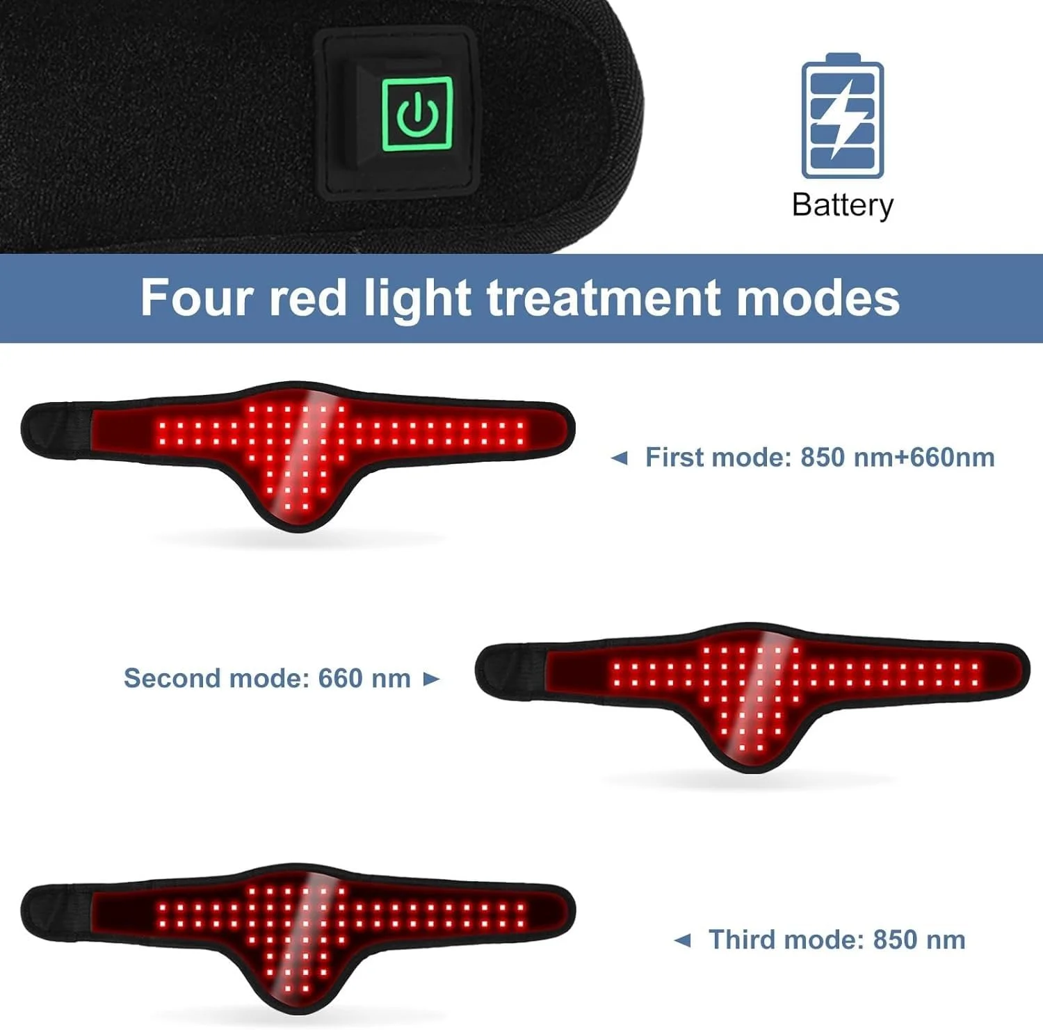 کمربند نور درمانی مادون قرمز قرمز، دستگاه پد نور درمانی قرمز برای سگ ها و گربه ها، پوشیدنی قابل حمل با زمان بندی خودکار، روکش نور درمانی قرمز برای مراقبت از زخم، درد مفاصل.