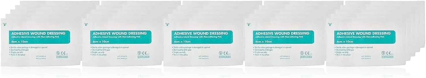 بسته 30 عددی گاز استریل پانسمان زخم بزرگ هلث چویس