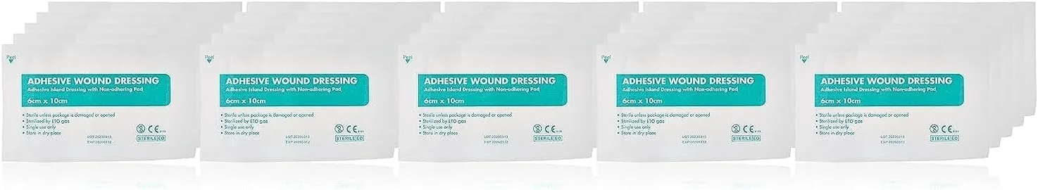 بسته 30 عددی گاز استریل پانسمان زخم بزرگ هلث چویس بسته 30 عددی گاز استریل پانسمان زخم بزرگ هلث چویس