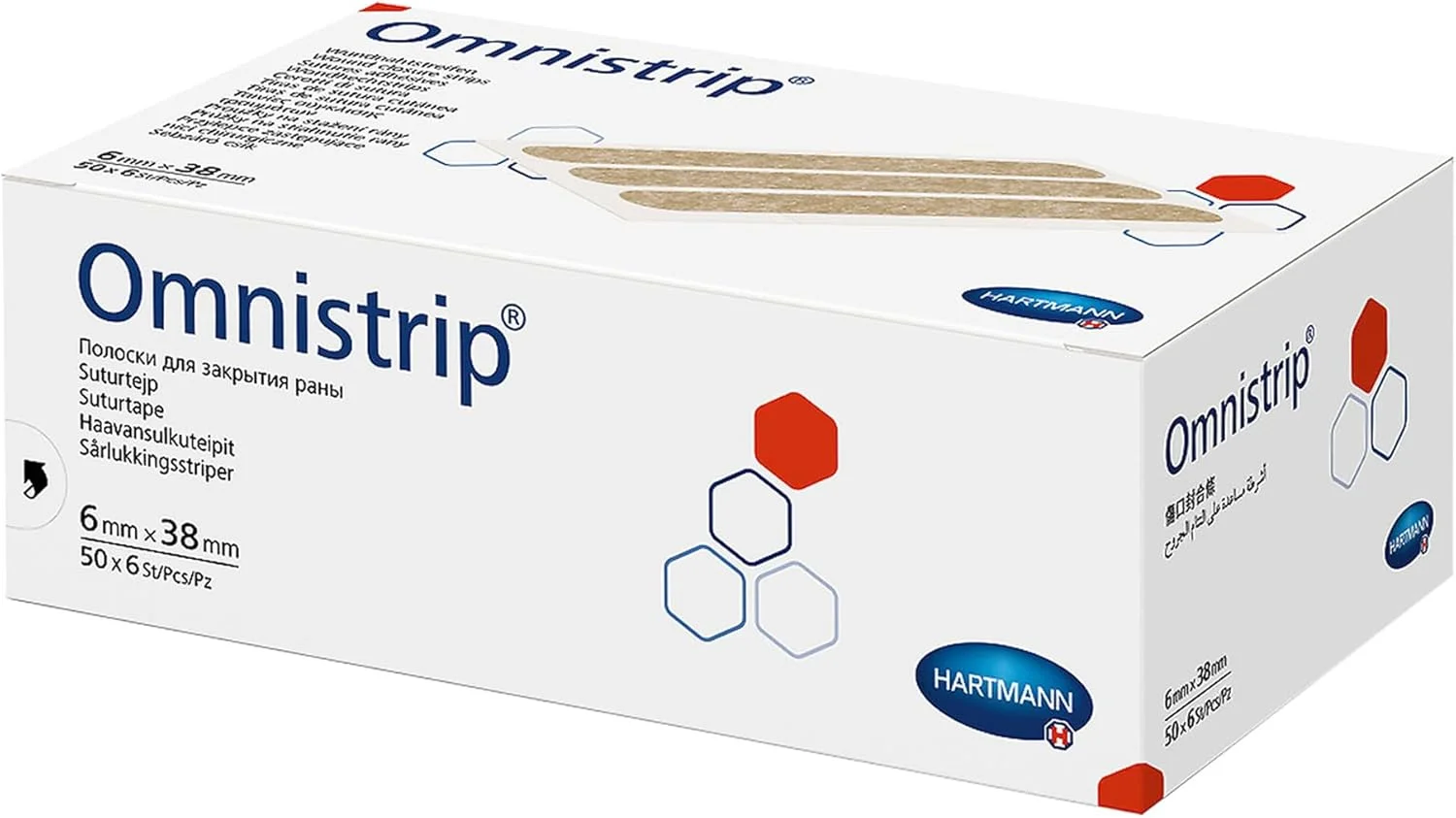 نوار بخیه استریل هارتمن امنی استریپ 6x38 میلی متر (بسته 300 عددی) نوار بخیه استریل هارتمن امنی استریپ 6x38 میلی متر (بسته 300 عددی)