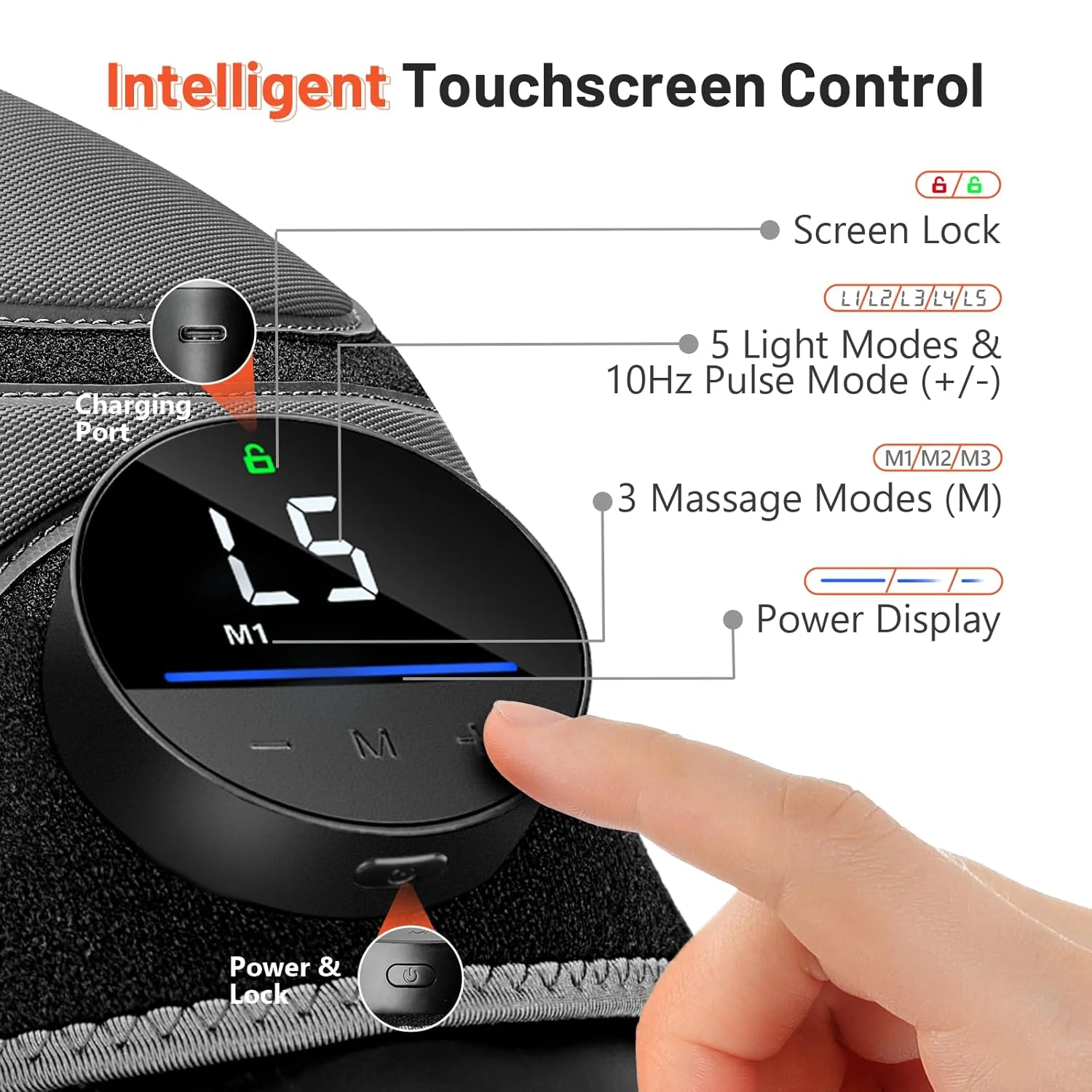 زانوبند ماساژور لرزشی هالیدودو با 4 ناحیه لرزش و نور قرمز درمانی برای تسکین درد زانو، دستگاه نور قرمز درمانی 660 نانومتر و 850 نانومتر برای تسکین درد زانو/مفصل/آرنج/شانه، هدیه برای مادر زانوبند ماساژور لرزشی هالیدودو با 4 ناحیه لرزش و نور قرمز درمانی برای تسکین درد زانو، دستگاه نور قرمز درمانی 660 نانومتر و 850 نانومتر برای تسکین درد زانو/مفصل/آرنج/شانه، هدیه برای مادر