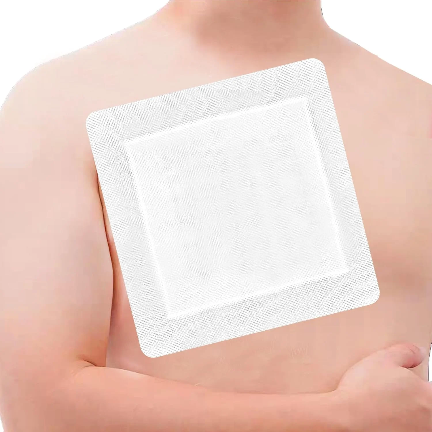 پانسمان چسبی بزرگ زخم، پدهای پانسمان جاذب و تنفسی، بانداژ تک تک بسته بندی شده برای مراقبت از زخم بعد از جراحی، سوختگی، بریدگی، خراش (20 x 20 سانتی متر، 6 عدد)