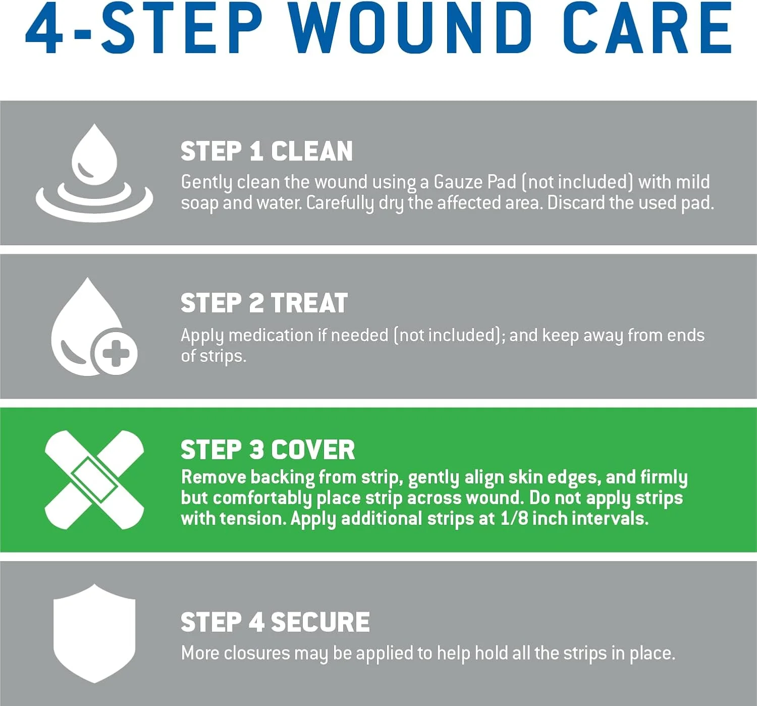 نوار بخیه چسبی Care Science، 1/4 x 4 اینچ، 30 عدد | نوارهای استریل برای بستن بریدگی ها و زخم های جزئی نوار بخیه چسبی Care Science، 1/4 x 4 اینچ، 30 عدد | نوارهای استریل برای بستن بریدگی ها و زخم های جزئی