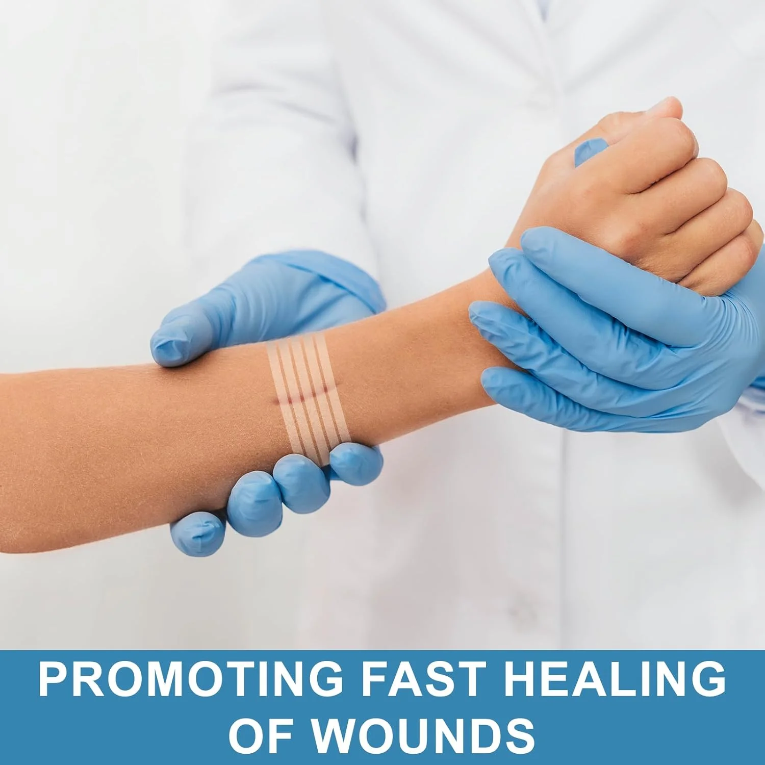 بسته 40 عددی نوار بستن زخم در 2 سایز، چسب زخم، نوار بخیه زخم، وسیله پزشکی، برای بریدگی ها و زخم های کوچک، برای استفاده در فضای باز