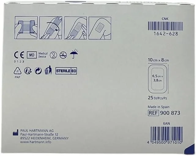 پانسمان استریل چسبی زخم Cosmopor E، 10cm x 8cm، 25 عدد، مناسب جراحی، بریدگی و سوختگی پانسمان استریل چسبی زخم Cosmopor E، 10cm x 8cm، 25 عدد، مناسب جراحی، بریدگی و سوختگی