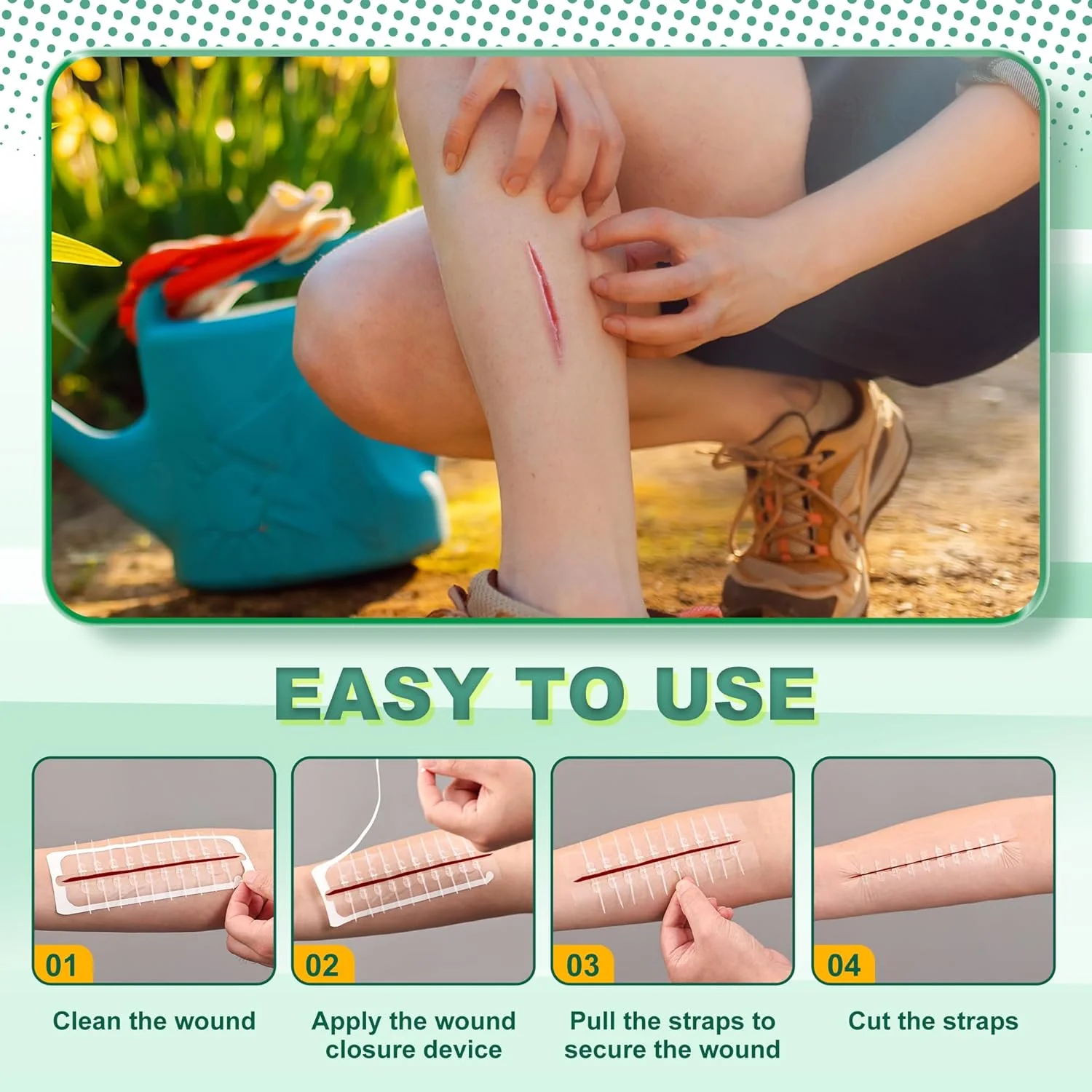 نوارهای بستن زخم بزرگ استری، چسب زخم پروانهای، دستگاه بستن زخم اضطراری، ترمیم پارگی جراحی بدون بخیه برای مراقبت از زخم بزرگ، بستن سریع پوست با درجه بیمارستانی برای خانه، فضای باز نوارهای بستن زخم بزرگ استری، چسب زخم پروانهای، دستگاه بستن زخم اضطراری، ترمیم پارگی جراحی بدون بخیه برای مراقبت از زخم بزرگ، بستن سریع پوست با درجه بیمارستانی برای خانه، فضای باز