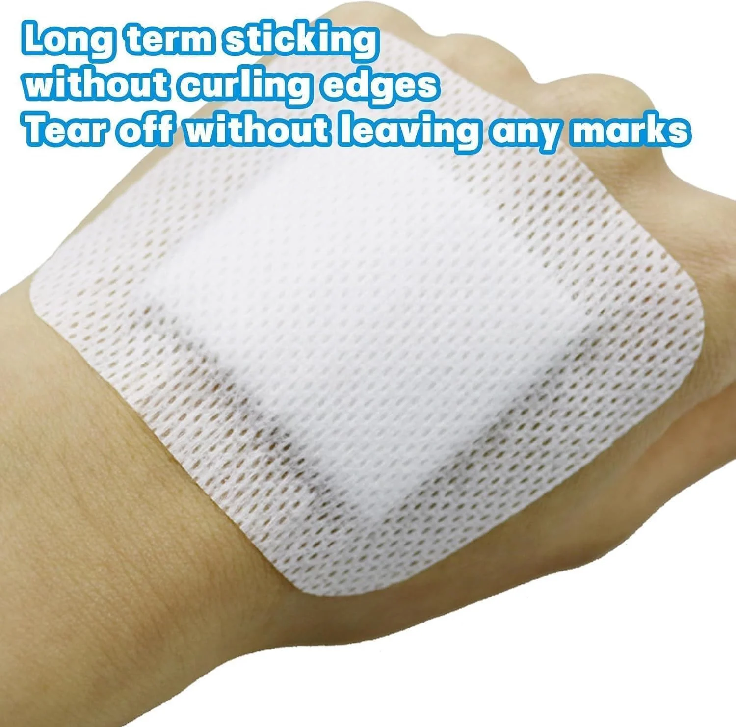 بسته 30 عددی چسب زخم BIGTHREE، پدهای گاز چسبنده و تنفسی، برای دست ها، پاها، صورت، مناسب برای کمک های اولیه روزانه، تاول و مراقبت از زخم (15 عدد 7x9 سانتی متر، 15 عدد 10x10 سانتی متر)