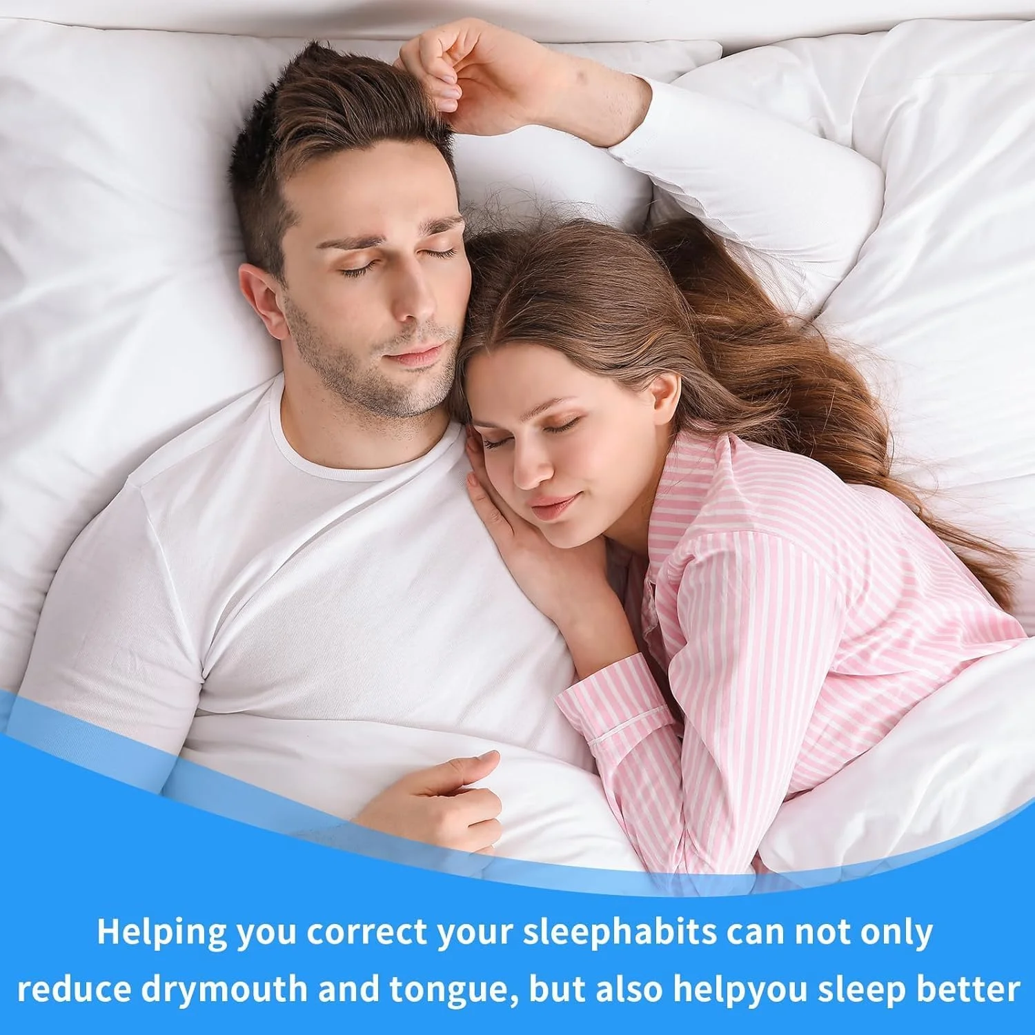 چسب دهان خواب بنانا هوم 60 عددی برای مردان و زنان، چسب دهان ضد خروپف، نوارهای تنفسی ضد خروپف برای بهبود خواب، نوارهای خواب برای تنفس بهتر، دستگاه های ضد خروپف (آبی)
