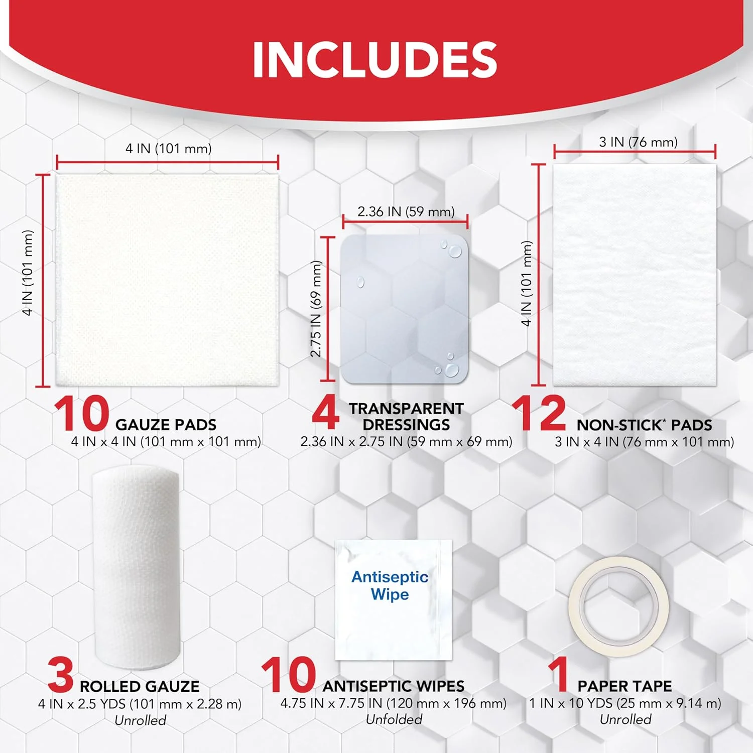 کیت مراقبت از زخم آل هلث، 40 قطعه | برای زخم های کوچک تا متوسط