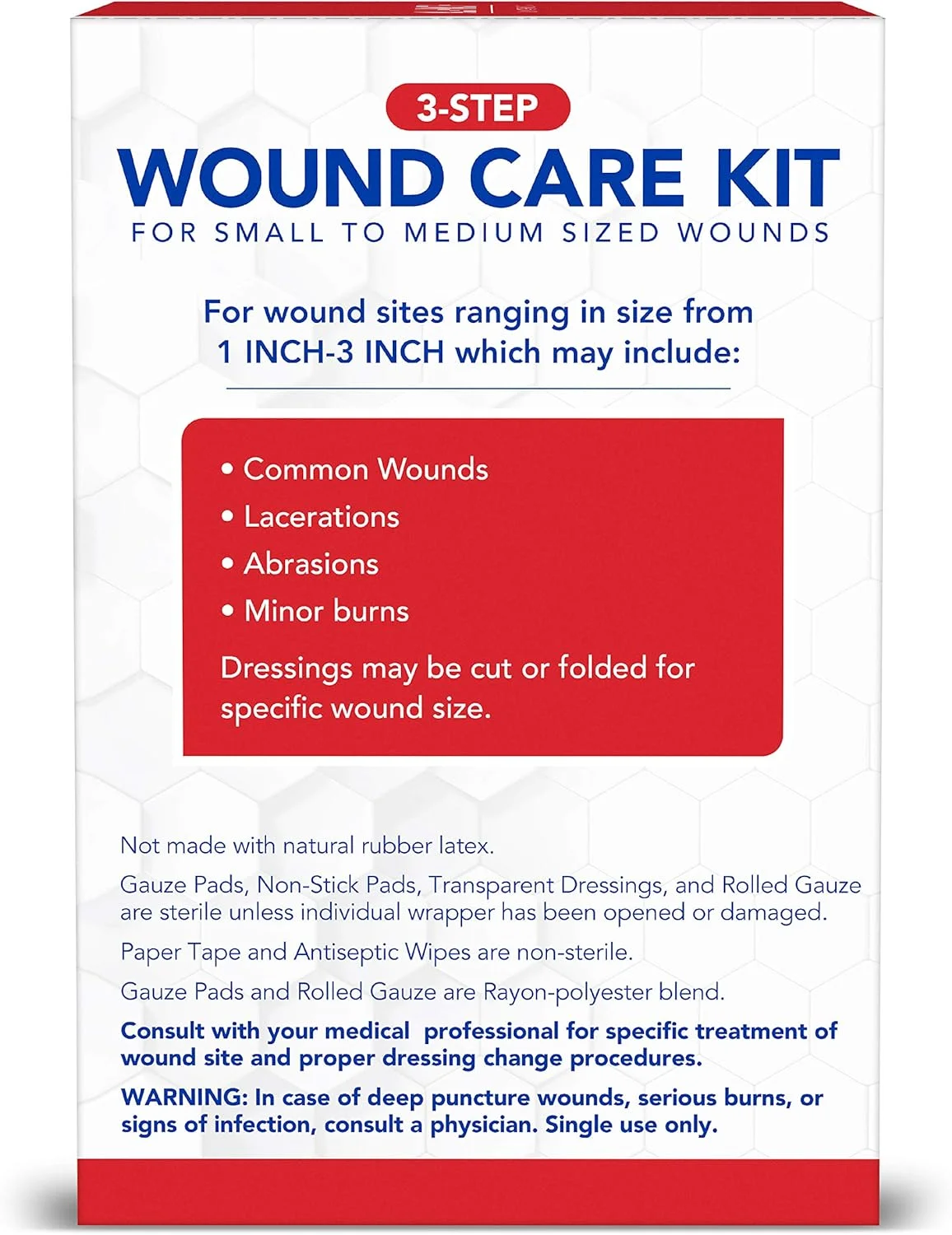 کیت مراقبت از زخم آل هلث، 40 قطعه | برای زخم های کوچک تا متوسط