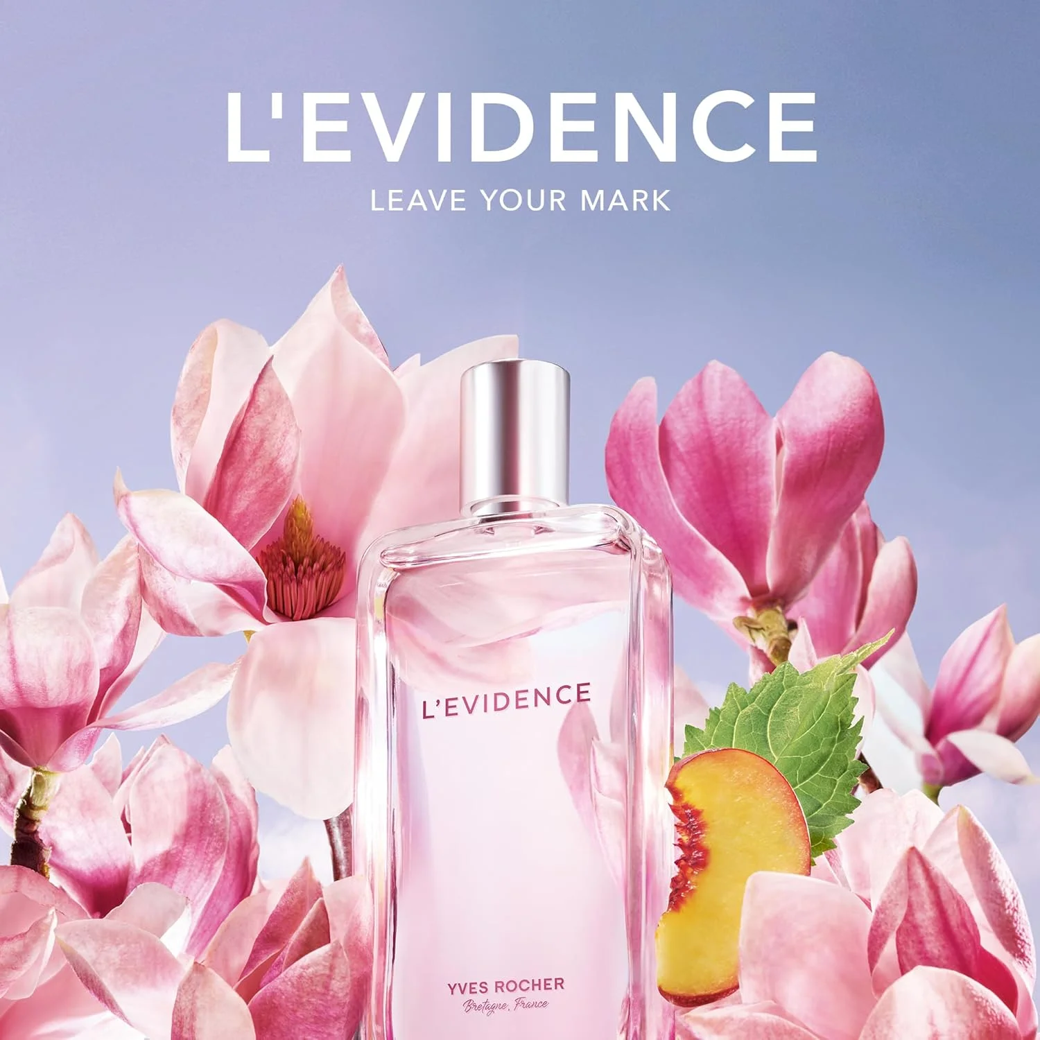 ایو روشه L'EVIDENCE - ادو پرفیوم زنانه - رایحه شیرین، تازه و گلی شیپر با مگنولیا، هلو و نعناع هندی - عطر ظریف و ماندگار - 50 میلی لیتر