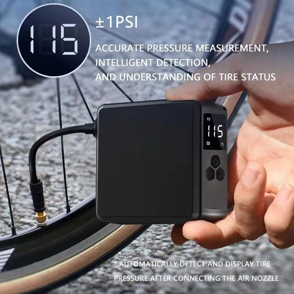 پمپ دوچرخه 150PSI KASTWAVE، پمپ دوچرخه قابل حمل، پمپ دوچرخه با فشارسنج دیجیتال LED، پمپ باد برقی دوچرخه با شیر برای دوچرخه، موتور سیکلت و توپ پمپ دوچرخه 150PSI KASTWAVE، پمپ دوچرخه قابل حمل، پمپ دوچرخه با فشارسنج دیجیتال LED، پمپ باد برقی دوچرخه با شیر برای دوچرخه، موتور سیکلت و توپ