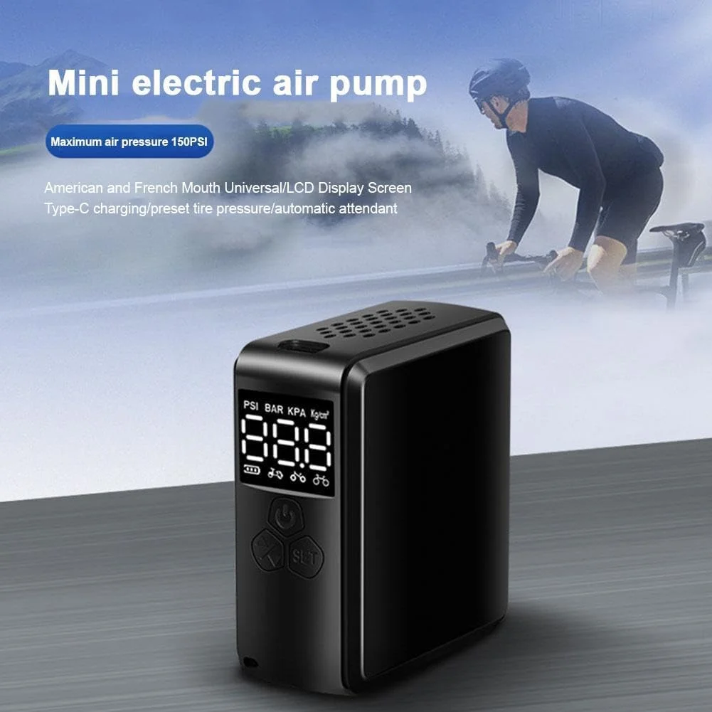 پمپ دوچرخه 150PSI KASTWAVE، پمپ دوچرخه قابل حمل، پمپ دوچرخه با فشارسنج دیجیتال LED، پمپ باد برقی دوچرخه با شیر برای دوچرخه، موتور سیکلت و توپ پمپ دوچرخه 150PSI KASTWAVE، پمپ دوچرخه قابل حمل، پمپ دوچرخه با فشارسنج دیجیتال LED، پمپ باد برقی دوچرخه با شیر برای دوچرخه، موتور سیکلت و توپ