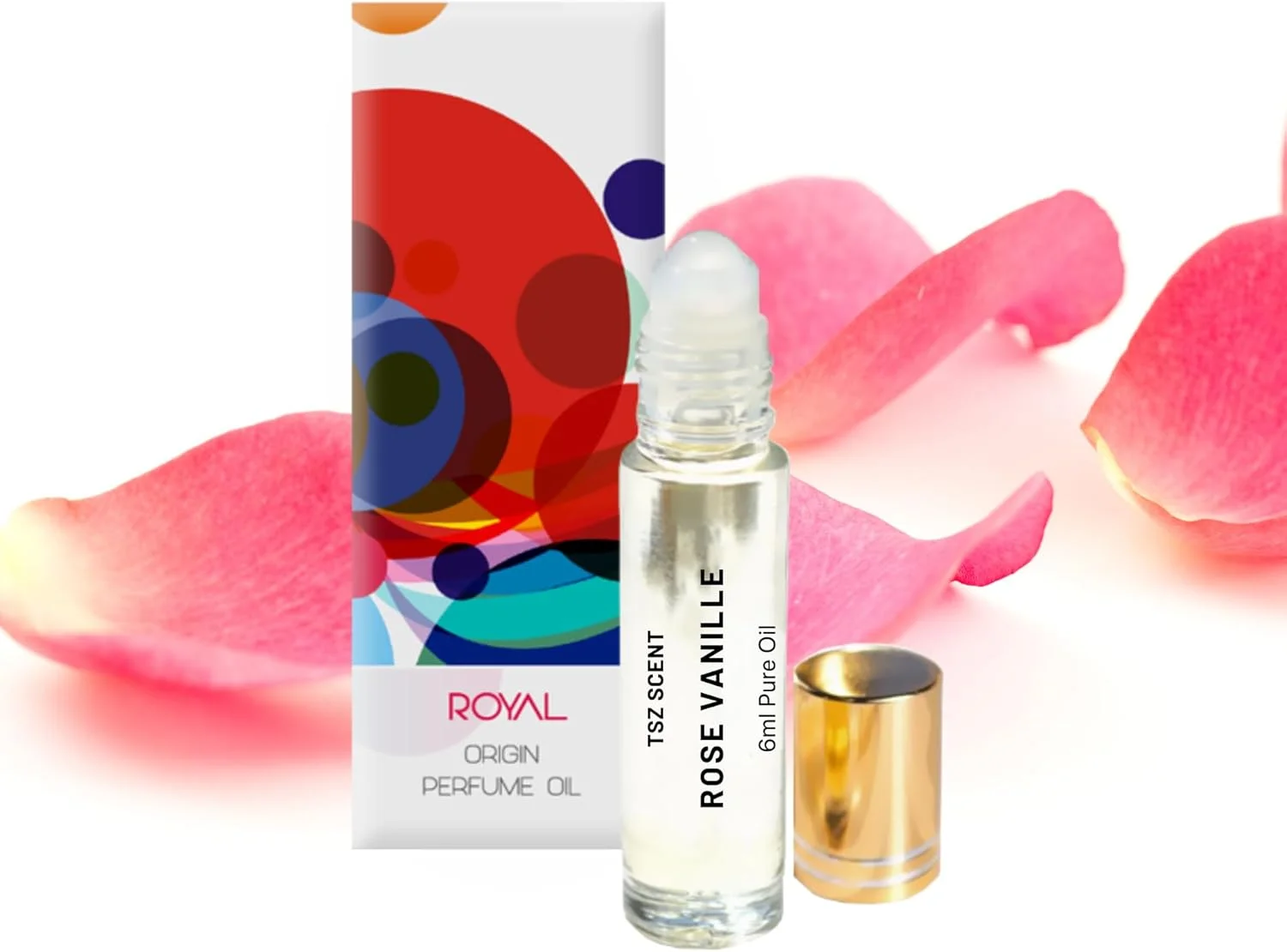 روغن عطر زنانه تی اس زد الهام گرفته از رز وانیل مانسرا اورجینال 6 میلی لیتر