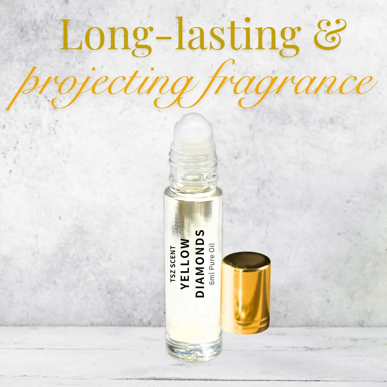روغن عطر کنسانتره رولی زنانه TSZ Scent Yellow Diamonds 6 میلی لیتر - ماندگاری طولانی، بدون الکل، الهام گرفته از طراحان - سایز جیبی مسافرتی روغن عطر کنسانتره رولی زنانه TSZ Scent Yellow Diamonds 6 میلی لیتر - ماندگاری طولانی، بدون الکل، الهام گرفته از طراحان - سایز جیبی مسافرتی