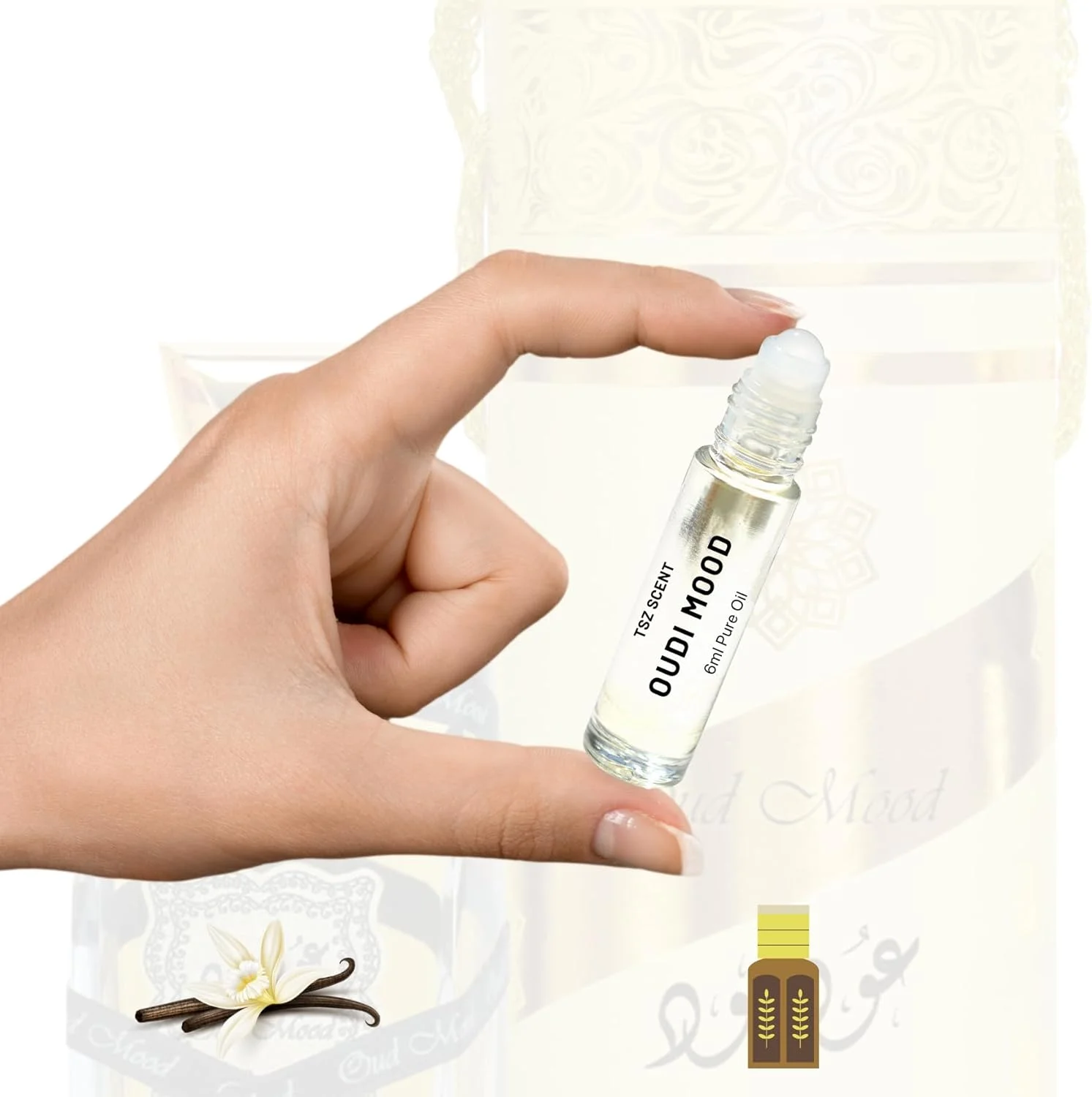 عطر روغنی عودی مود TSZ Scent برای مردان و زنان، عطر عود لوکس CPO، رول توپی 6 میلی لیتری، مناسب برای مسافرت عطر روغنی عودی مود TSZ Scent برای مردان و زنان، عطر عود لوکس CPO، رول توپی 6 میلی لیتری، مناسب برای مسافرت