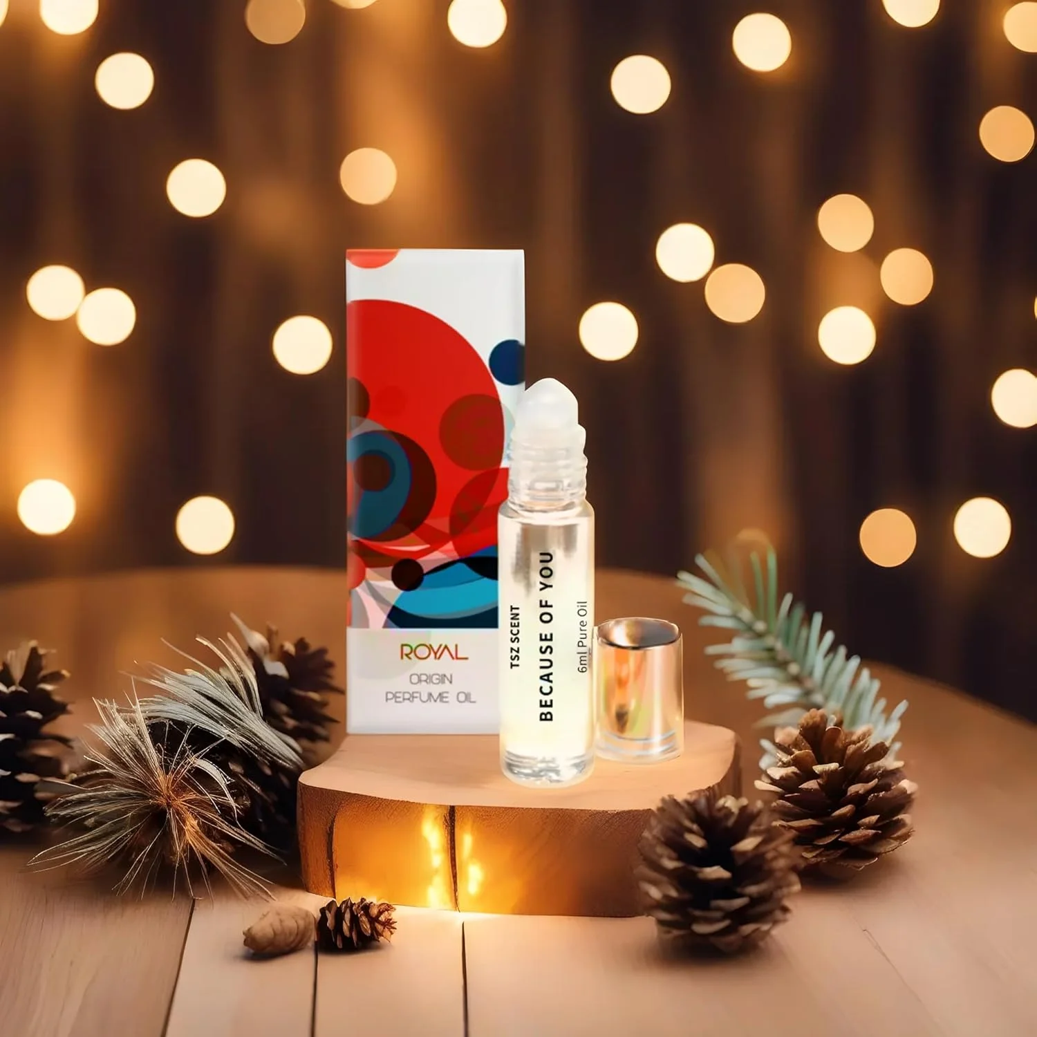 روغن عطر زنانه رولی 6 میلی لیتری TSZ Scent Because of You، رایحه لوکس و ماندگار با اسانس شیرین، گل رز، وانیل و مشک، عطر خالص و غلیظ برای بانوان روغن عطر زنانه رولی 6 میلی لیتری TSZ Scent Because of You، رایحه لوکس و ماندگار با اسانس شیرین، گل رز، وانیل و مشک، عطر خالص و غلیظ برای بانوان