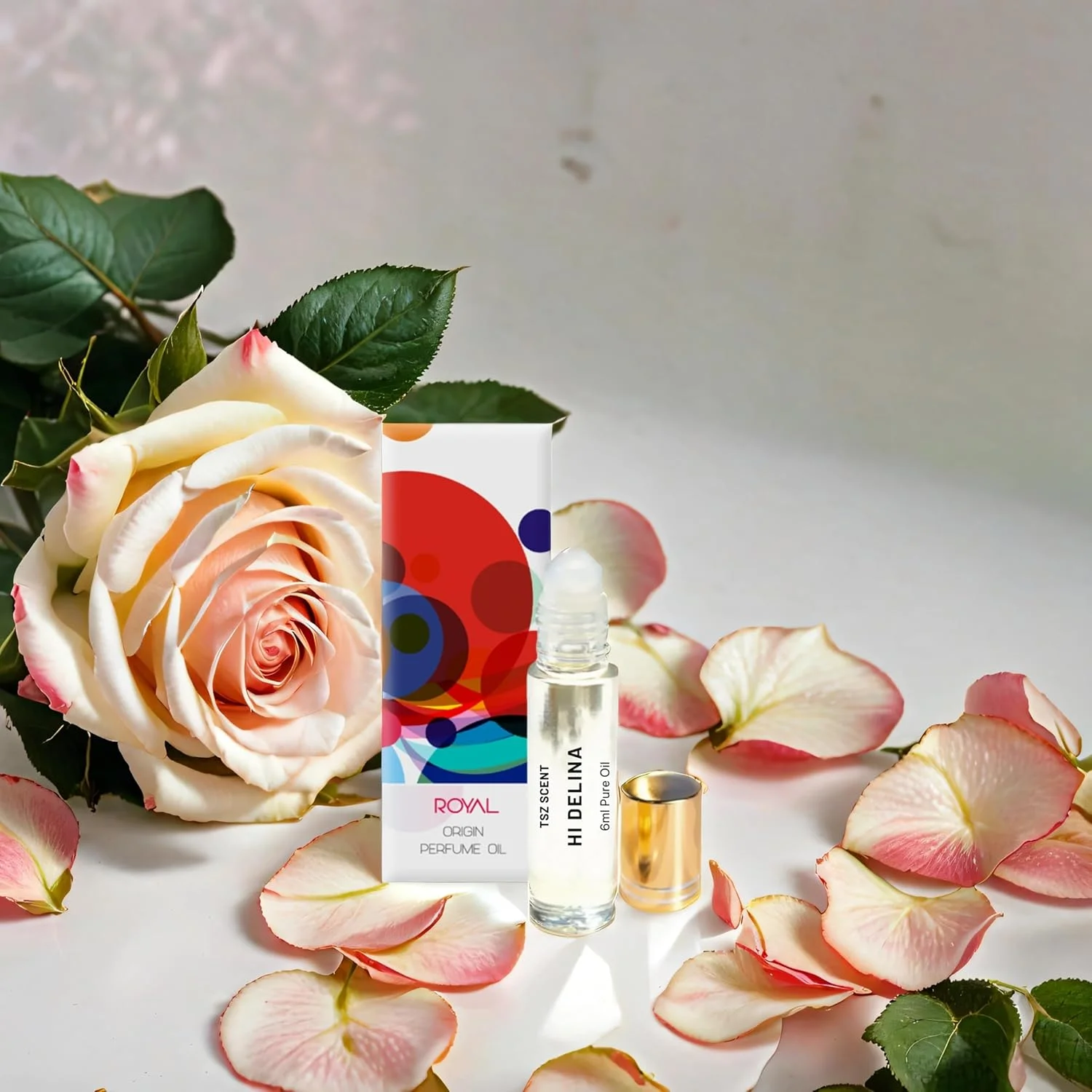 روغن عطر رولی زنانه TSZ Scent Hi Delina - سایز مسافرتی 6 میلی لیتر، بدون الکل، رایحه ماندگار گلی و میوه ای روغن عطر رولی زنانه TSZ Scent Hi Delina - سایز مسافرتی 6 میلی لیتر، بدون الکل، رایحه ماندگار گلی و میوه ای