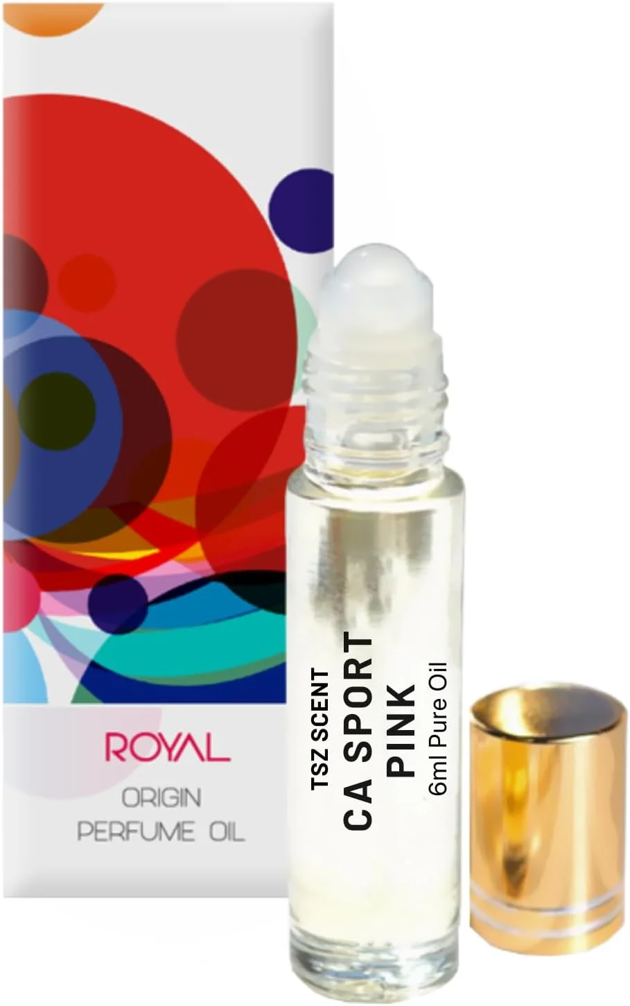 روغن عطر زنانه TSZ Scent CA Sport Pink - 6 میلی لیتر، رایحه ماندگار فرانسوی بر پایه روغن | رایحه لطیف زنانه با وانیل، مشک ملایم و رایحه های گلی | رولی غیر الکلی