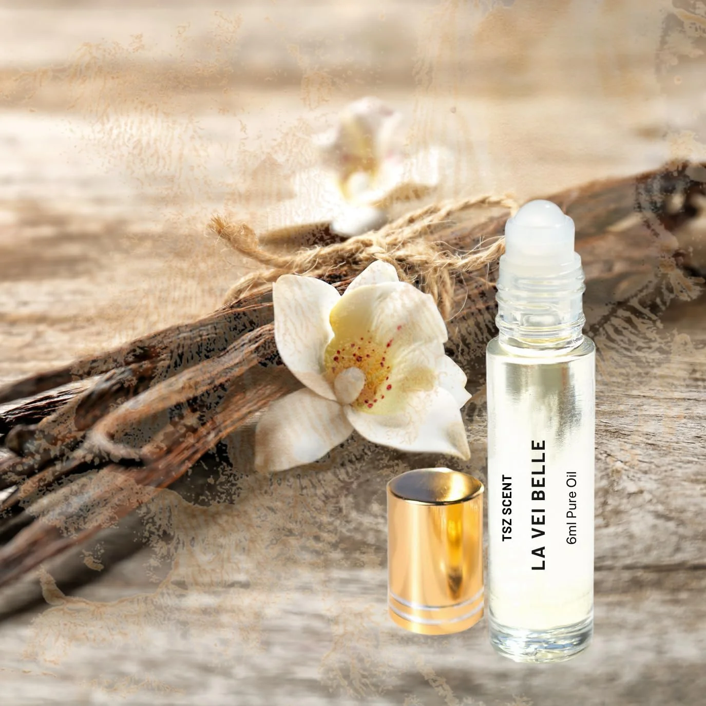 عطر روغنی رولی زنانه TSZ Scent LaVi Belle 6ml، رایحه وانیلی ماندگار - رایحه جذاب گلی میوه ای گورمند