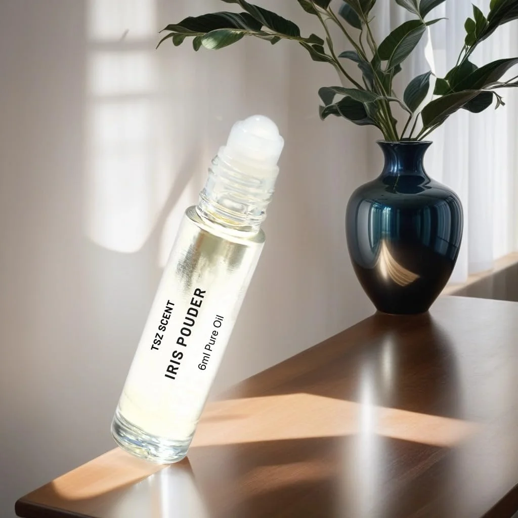 روغن عطر زنانه لوکس تی اس زد مدل Scent Iris Pouder حجم 6 میلی لیتر - رایحه ای جذاب از مشک، چوب و گل - عطر فرانسوی ماندگار روغن عطر زنانه لوکس تی اس زد مدل Scent Iris Pouder حجم 6 میلی لیتر - رایحه ای جذاب از مشک، چوب و گل - عطر فرانسوی ماندگار