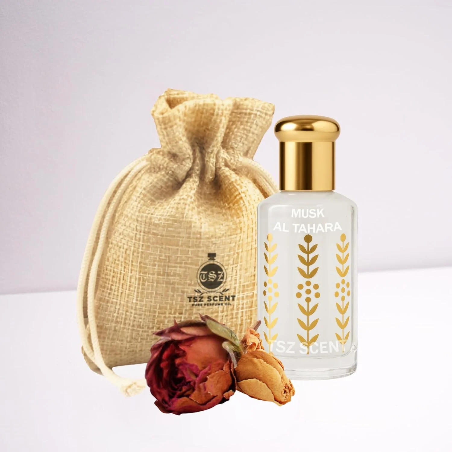 عطر روغن مشک طهاره TSZ Scent - مشک سفید 60 میلی لیتر - روغن عطر مشک ابیض موسک غلیظ برای مردان و زنان، ماندگاری طولانی، طبیعی خالص، عطر غیر الکلی