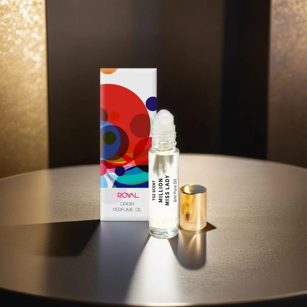 روغن عطر زنانه تی اس زد سنت مدل Miss Million Lady، رول-آن 6 میلی لیتری - رایحه گلی شیرین با نت های عسل و مرکبات، ماندگاری طولانی، مناسب برای سفر