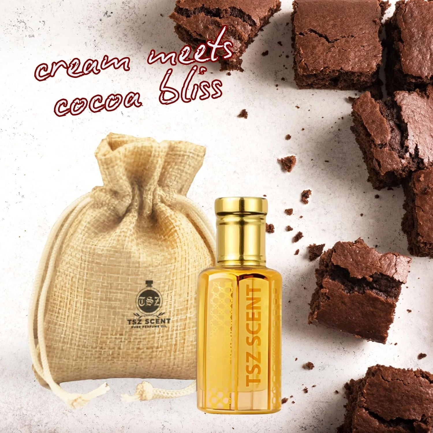 روغن عطر شکلات کرم TSZ Scent 12 میلی لیتر - رایحه ماندگار شکلات و مشک شیرین برای زنان و مردان | عطر عربی بر پایه روغن، عطر هدیه لوکس، استفاده روزانه روغن عطر شکلات کرم TSZ Scent 12 میلی لیتر - رایحه ماندگار شکلات و مشک شیرین برای زنان و مردان | عطر عربی بر پایه روغن، عطر هدیه لوکس، استفاده روزانه