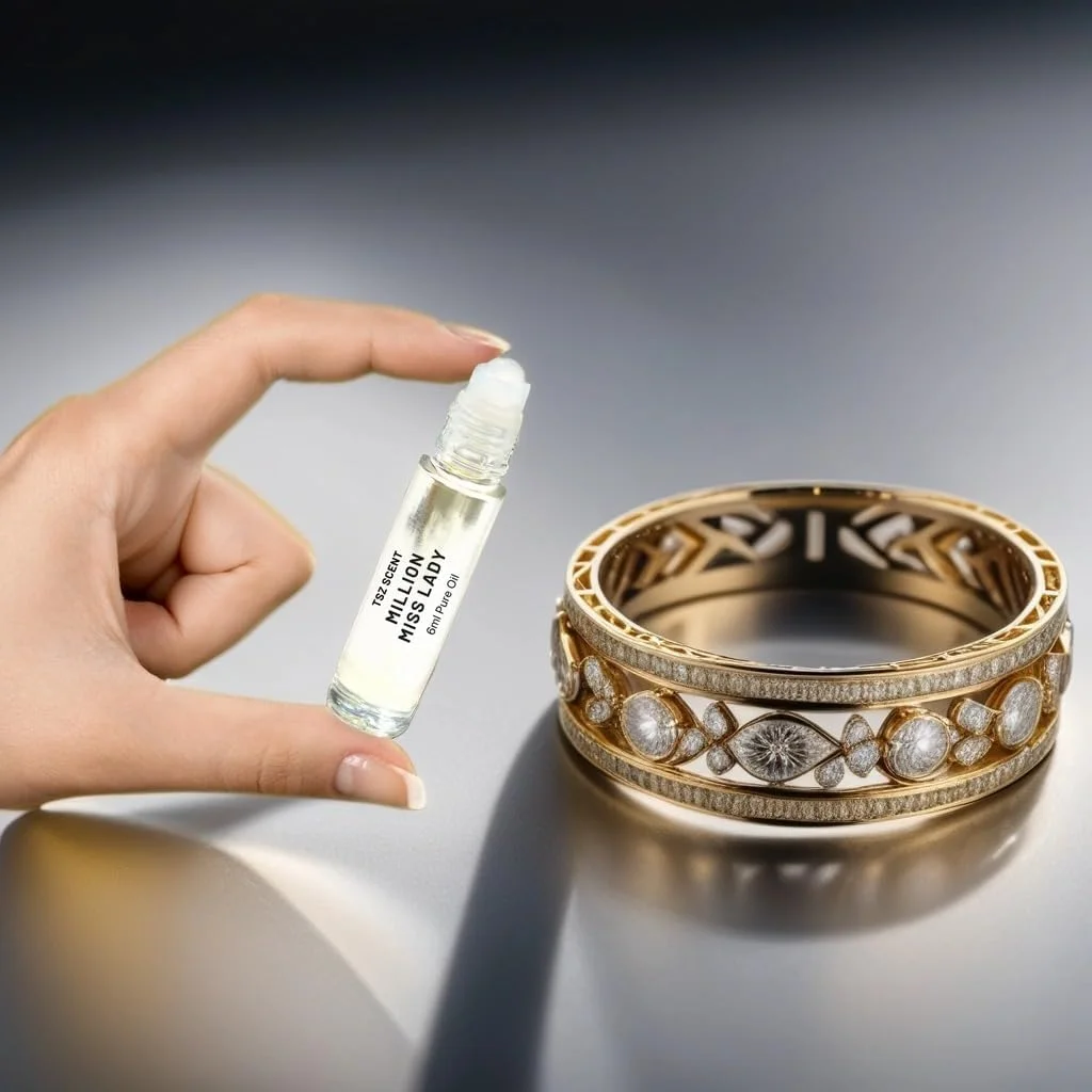 روغن عطر زنانه تی اس زد سنت مدل Miss Million Lady، رول-آن 6 میلی لیتری - رایحه گلی شیرین با نت های عسل و مرکبات، ماندگاری طولانی، مناسب برای سفر