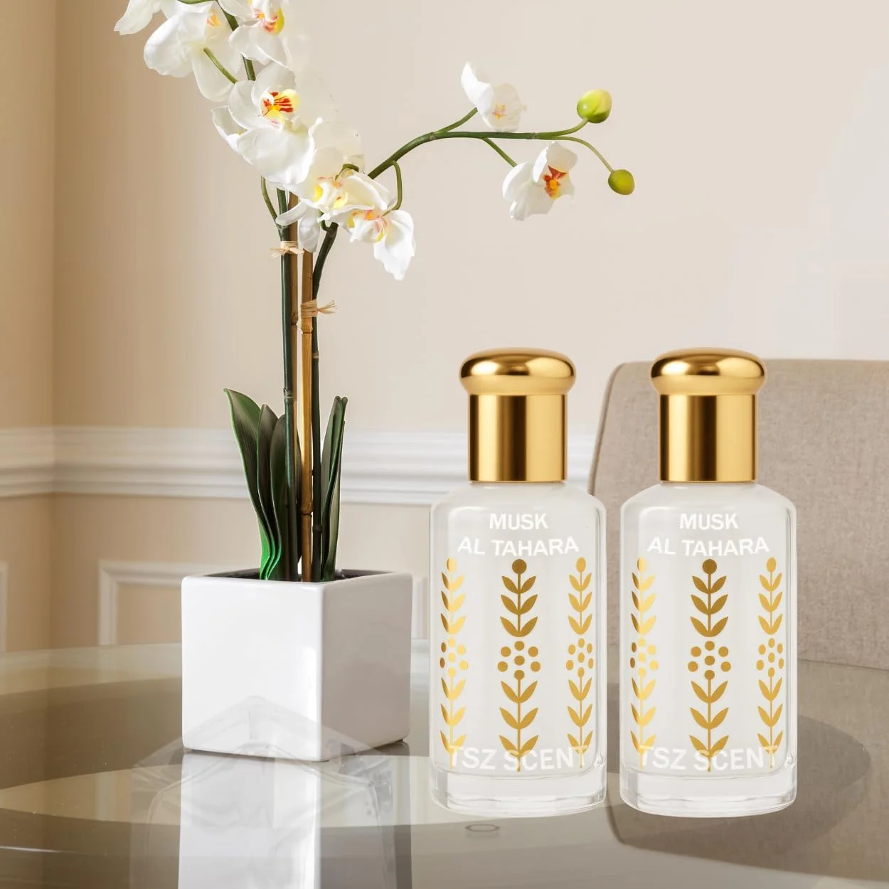 عطر روغن مشک طهاره TSZ Scent - مشک سفید 60 میلی لیتر - روغن عطر مشک ابیض موسک غلیظ برای مردان و زنان، ماندگاری طولانی، طبیعی خالص، عطر غیر الکلی عطر روغن مشک طهاره TSZ Scent - مشک سفید 60 میلی لیتر - روغن عطر مشک ابیض موسک غلیظ برای مردان و زنان، ماندگاری طولانی، طبیعی خالص، عطر غیر الکلی