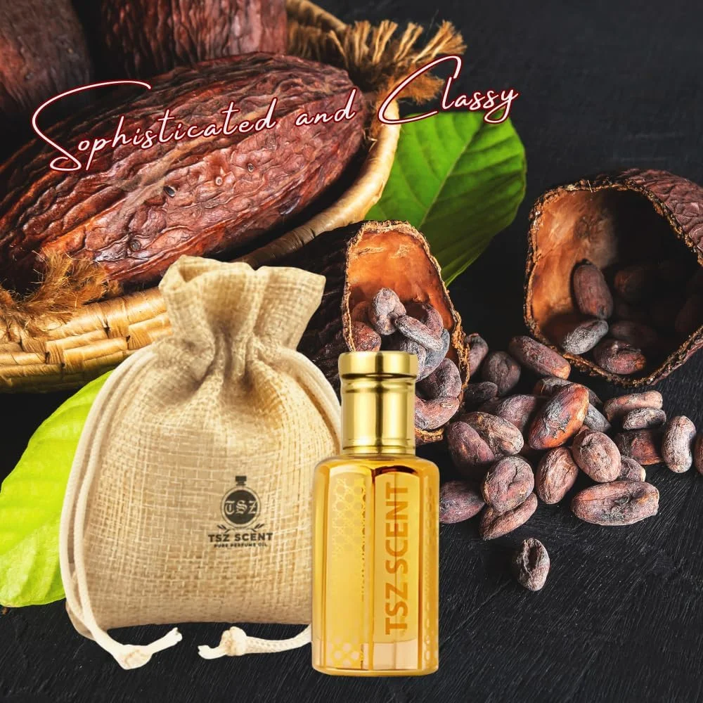 روغن عطر شکلات کرم TSZ Scent 12 میلی لیتر - رایحه ماندگار شکلات و مشک شیرین برای زنان و مردان | عطر عربی بر پایه روغن، عطر هدیه لوکس، استفاده روزانه روغن عطر شکلات کرم TSZ Scent 12 میلی لیتر - رایحه ماندگار شکلات و مشک شیرین برای زنان و مردان | عطر عربی بر پایه روغن، عطر هدیه لوکس، استفاده روزانه