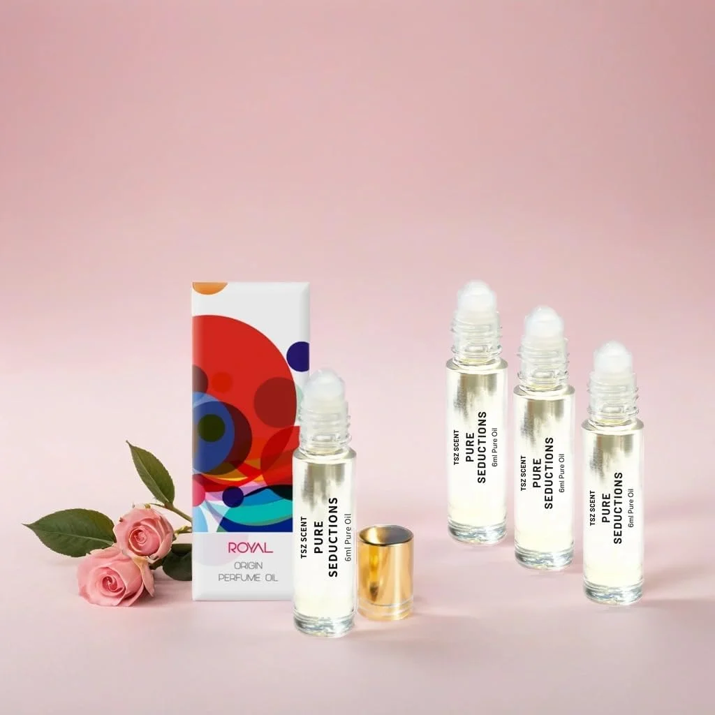 روغن عطر زنانه و دخترانه TSZ Scent Pure Seductions، رولی غلیظ 6 میلی لیتری - رایحه شیرین میوه ای گلی، ماندگاری طولانی، پیچ و تاب عالی برای سبک زندگی فعال