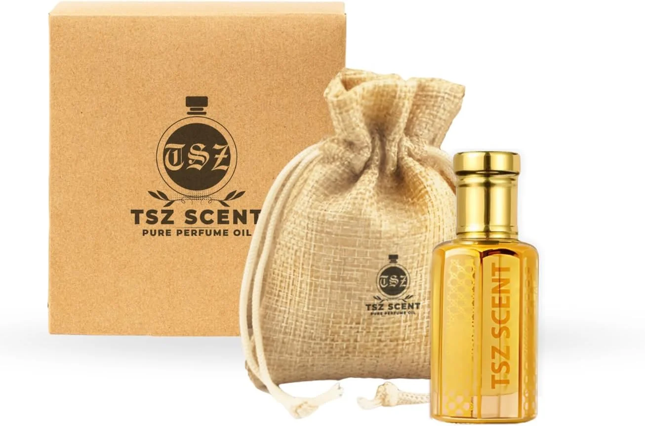 روغن عطر خالص لو جاردین دس آمیس تی اس زد سنت، رایحه گلی مرکباتی یونیسکس، رایحه تازه ماندگار با جعبه هدیه و کیف