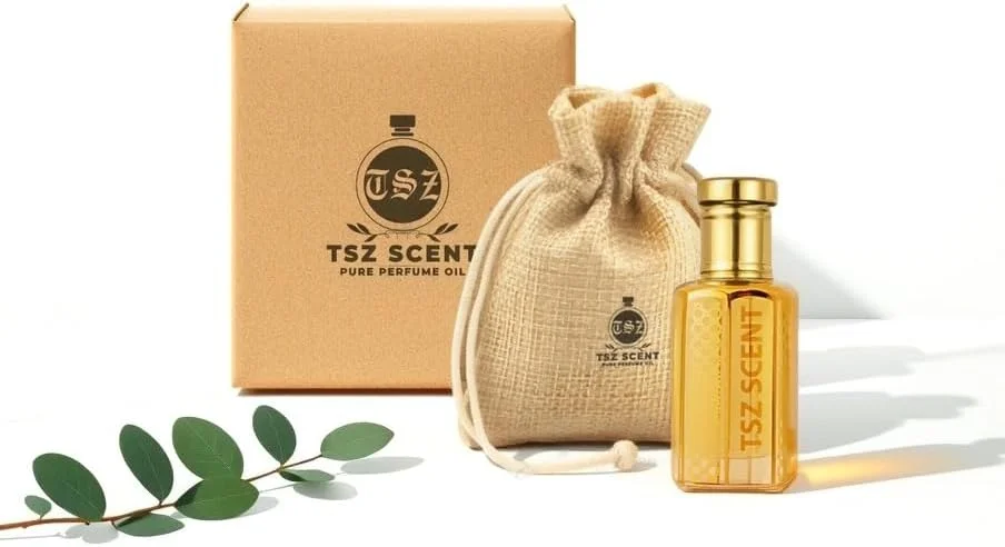 روغن عطر خالص لو جاردین دس آمیس تی اس زد سنت، رایحه گلی مرکباتی یونیسکس، رایحه تازه ماندگار با جعبه هدیه و کیف