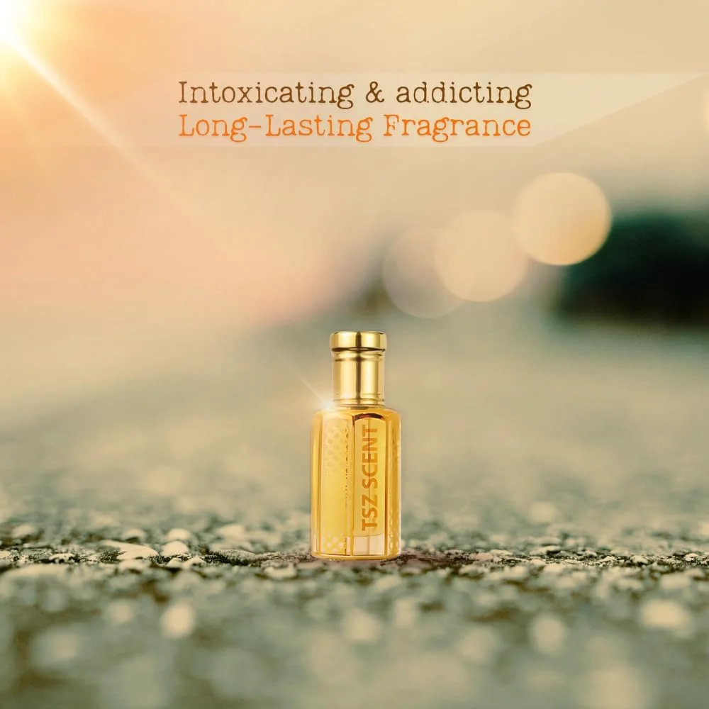 روغن عطر خالص لو جاردین دس آمیس تی اس زد سنت، رایحه گلی مرکباتی یونیسکس، رایحه تازه ماندگار با جعبه هدیه و کیف
