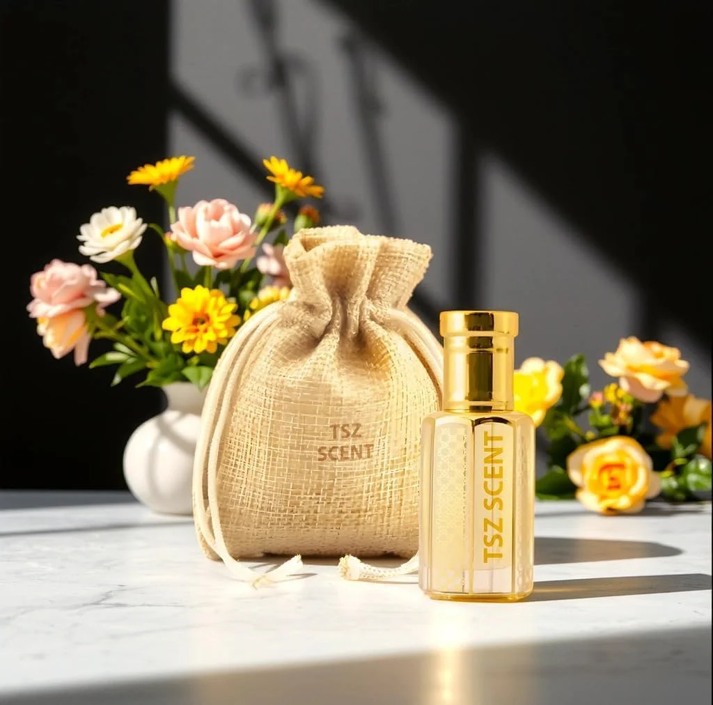 روغن عطر زنانه TSZ Scent Narcisa Bloom 12ml، رایحه ماندگار گل‌دار و مشک ملایم، سبک مدرن عالی