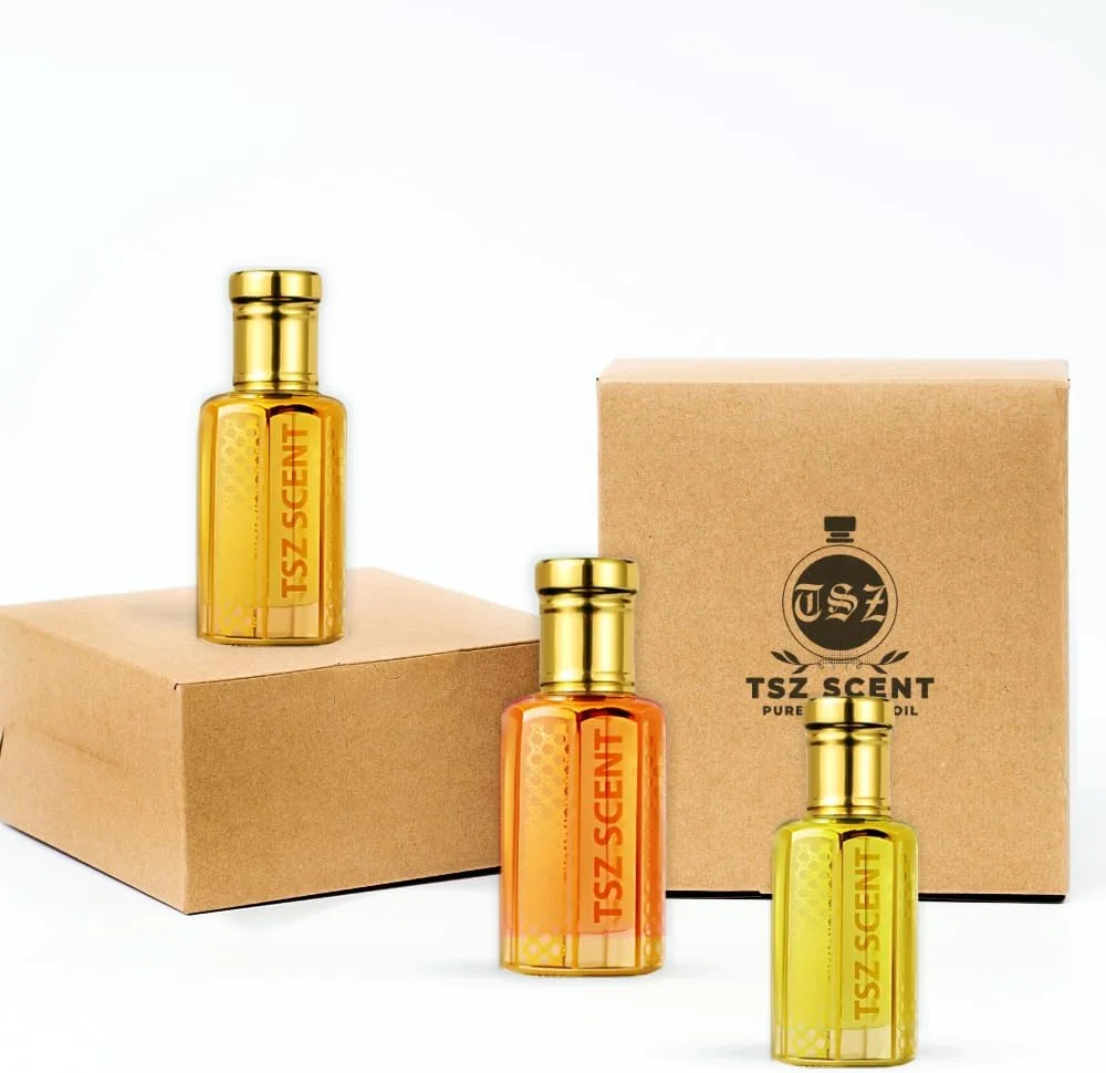 روغن عطر خالص لو جاردین دس آمیس تی اس زد سنت، رایحه گلی مرکباتی یونیسکس، رایحه تازه ماندگار با جعبه هدیه و کیف