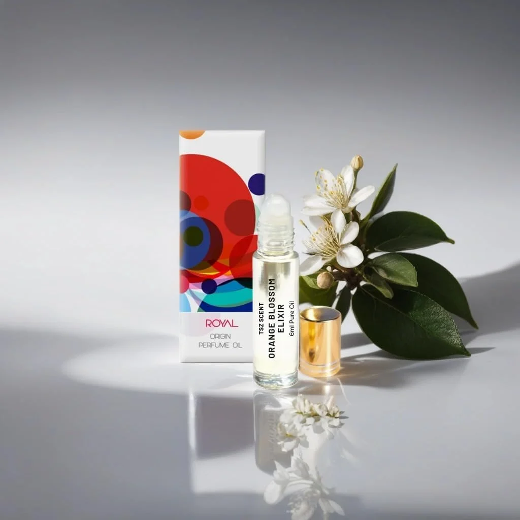 روغن عطر شکوفه پرتقال TSZ Scent، اکسیر 6 میلی لیتری، رایحه مرکباتی و گلی لوکس و ماندگار برای زنان و مردان، مناسب برای هدیه و استفاده روزانه