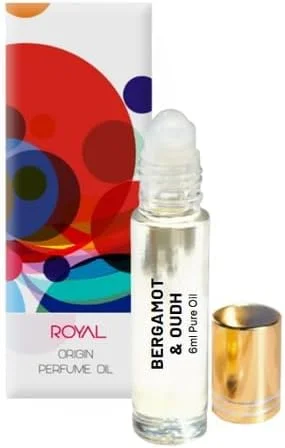 روغن عطر رولی برگاموت و عود TSZ Scent برای آقایان و بانوان | 6 میلی لیتر عطر خالص غلیظ | رایحه مرکباتی تازه و چوبی | عطر یونیسکس بدون الکل و مناسب سفر
