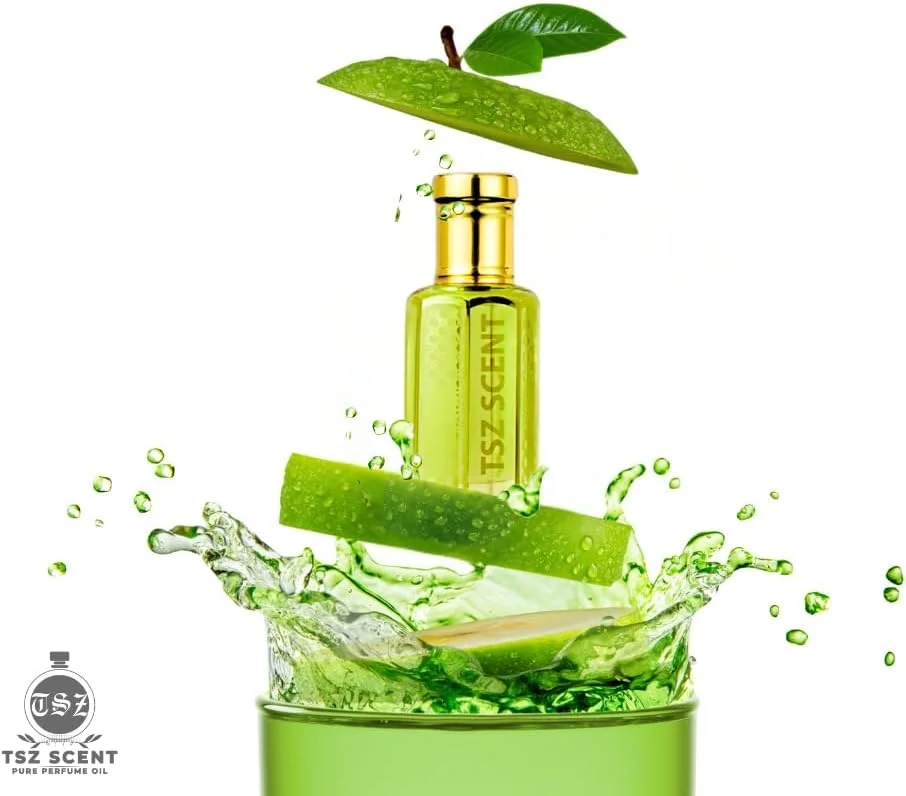 روغن عطر سیب سبز TSZ، 12 میلی لیتر، رایحه گلی شیرین برای زنان، ماندگاری طولانی و خوشمزه