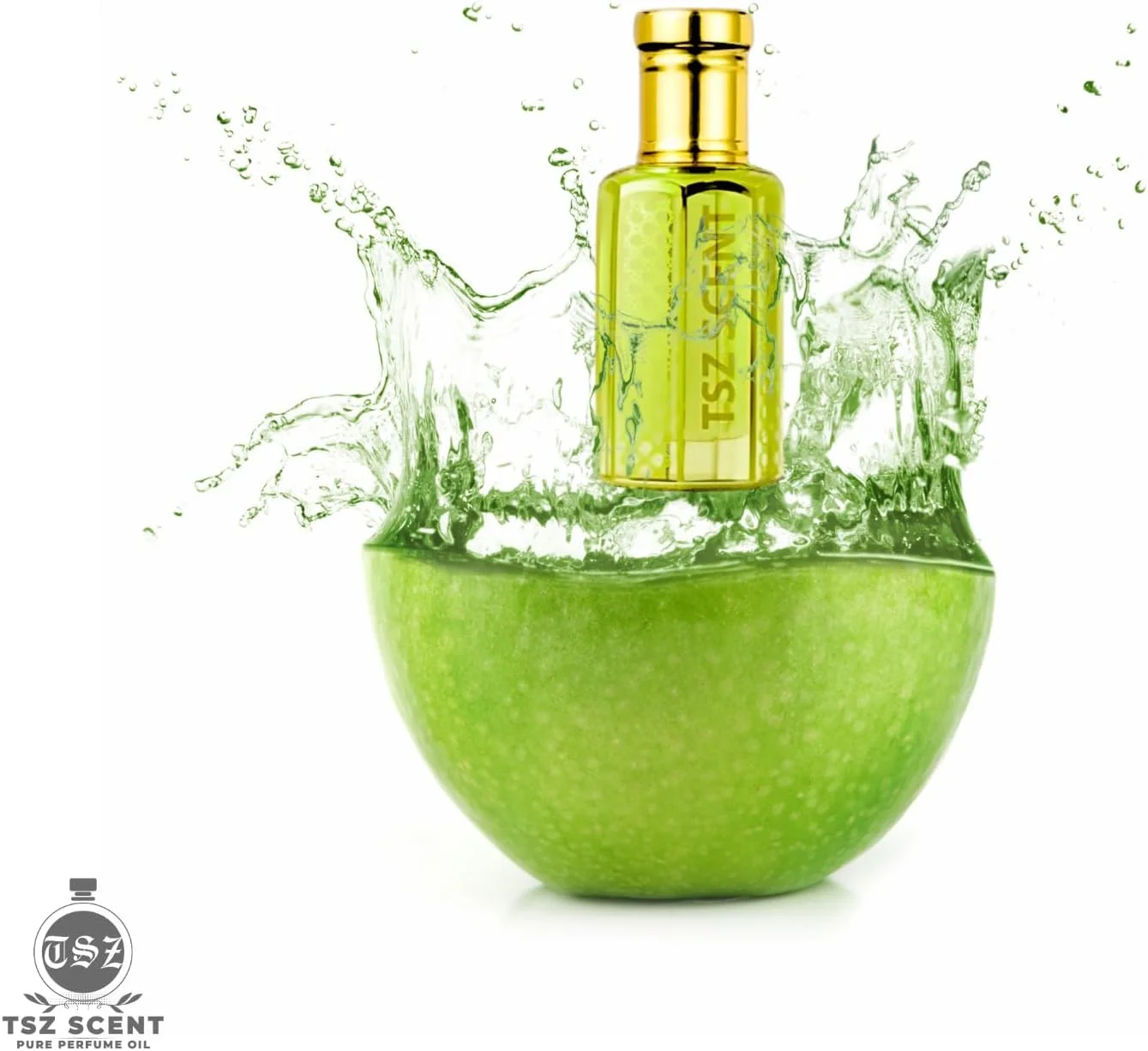 روغن عطر سیب سبز TSZ، 12 میلی لیتر، رایحه گلی شیرین برای زنان، ماندگاری طولانی و خوشمزه