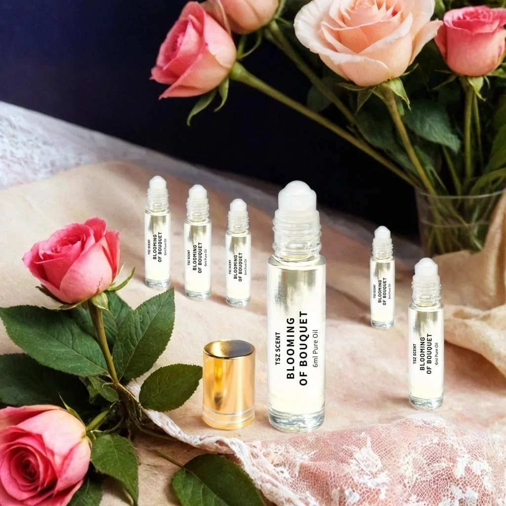 روغن عطر رولی زنانه TSZ Scents Blooming of Bouquet - رایحه گلی تازه، ظریف و میوه ای 6 میلی لیتر غلیظ - ایده آل برای هدیه روغن عطر رولی زنانه TSZ Scents Blooming of Bouquet - رایحه گلی تازه، ظریف و میوه ای 6 میلی لیتر غلیظ - ایده آل برای هدیه