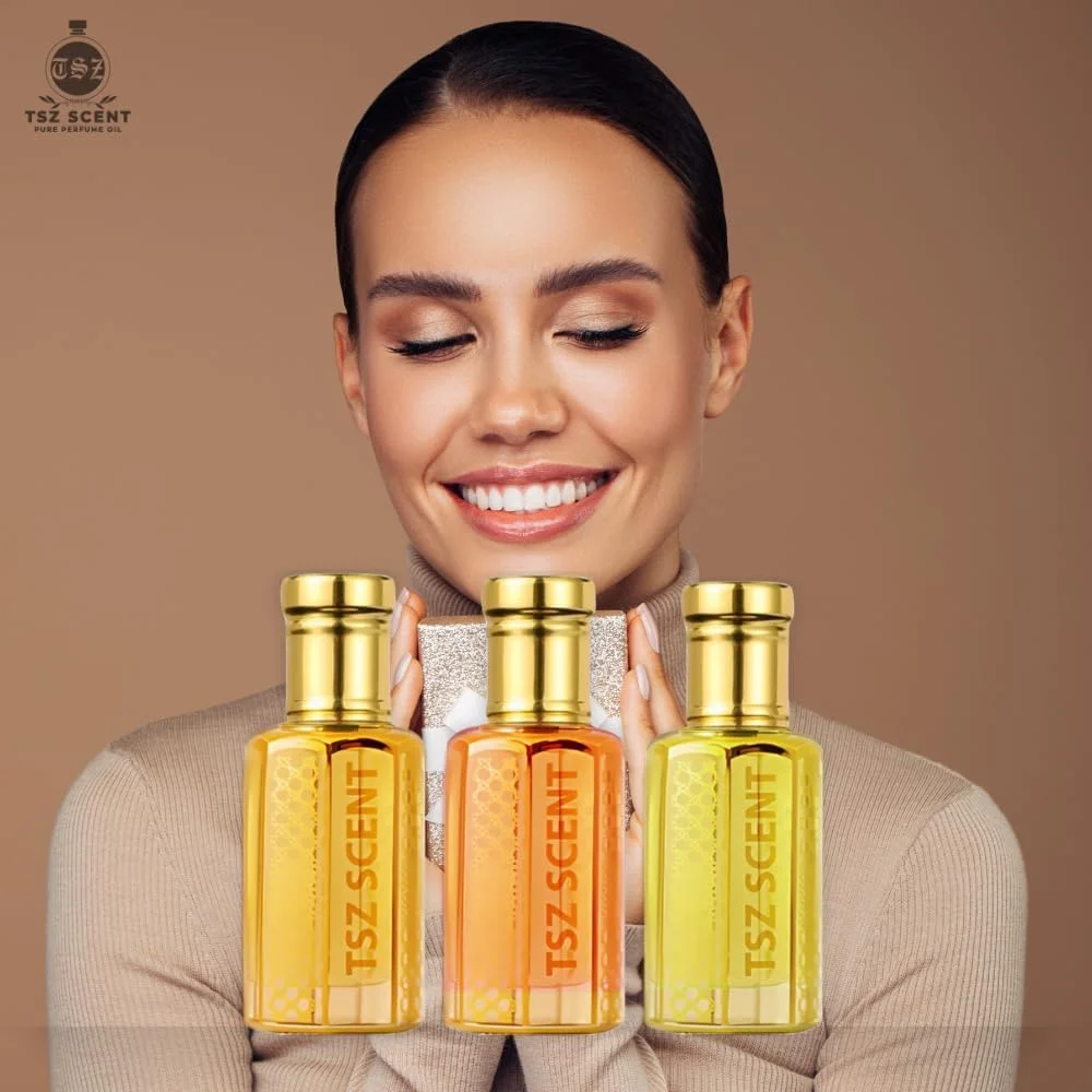 روغن عطر سیب سبز TSZ، 12 میلی لیتر، رایحه گلی شیرین برای زنان، ماندگاری طولانی و خوشمزه