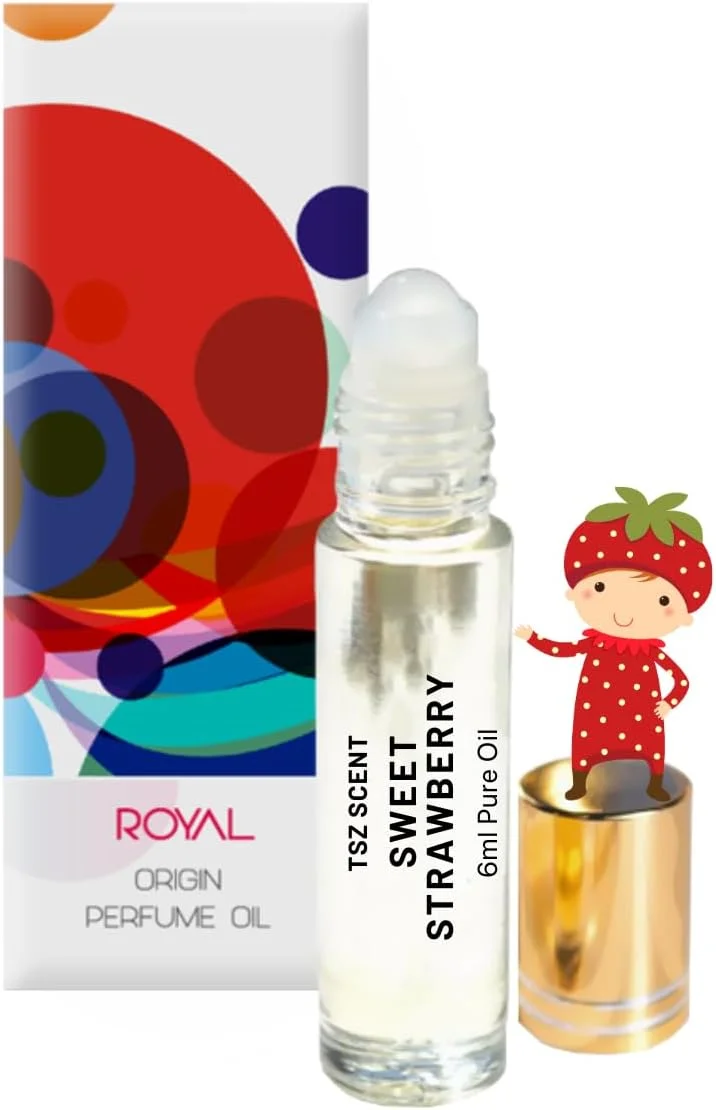 روغن عطر رولی توت فرنگی شیرین TSZ Scent 6 میلی لیتر - رایحه میوه ای و مشک دار ماندگار برای زنان