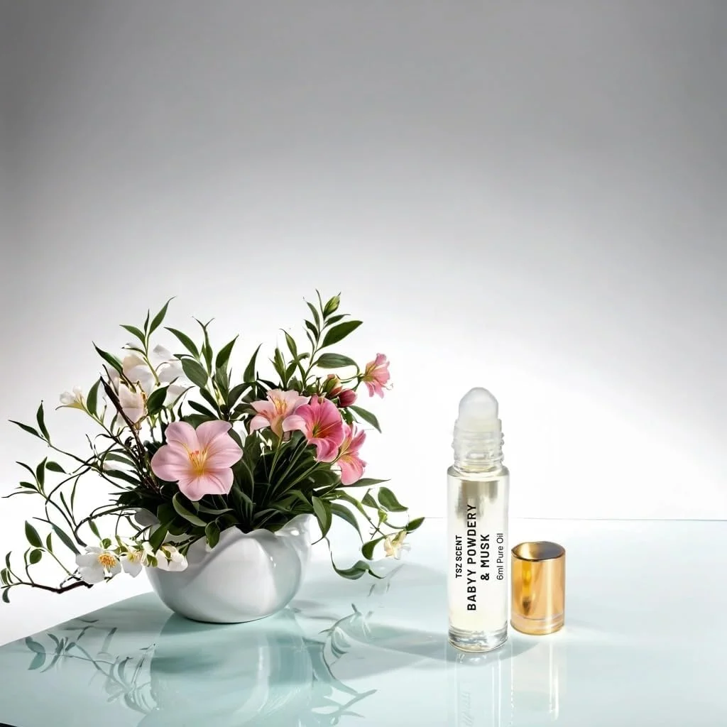 روغن عطر پودری مشک کودکانه TSZ Scent برای زنان و مردان، رولی 6 میلی لیتری، رایحه غلیظ و ماندگار روغن عطر پودری مشک کودکانه TSZ Scent برای زنان و مردان، رولی 6 میلی لیتری، رایحه غلیظ و ماندگار