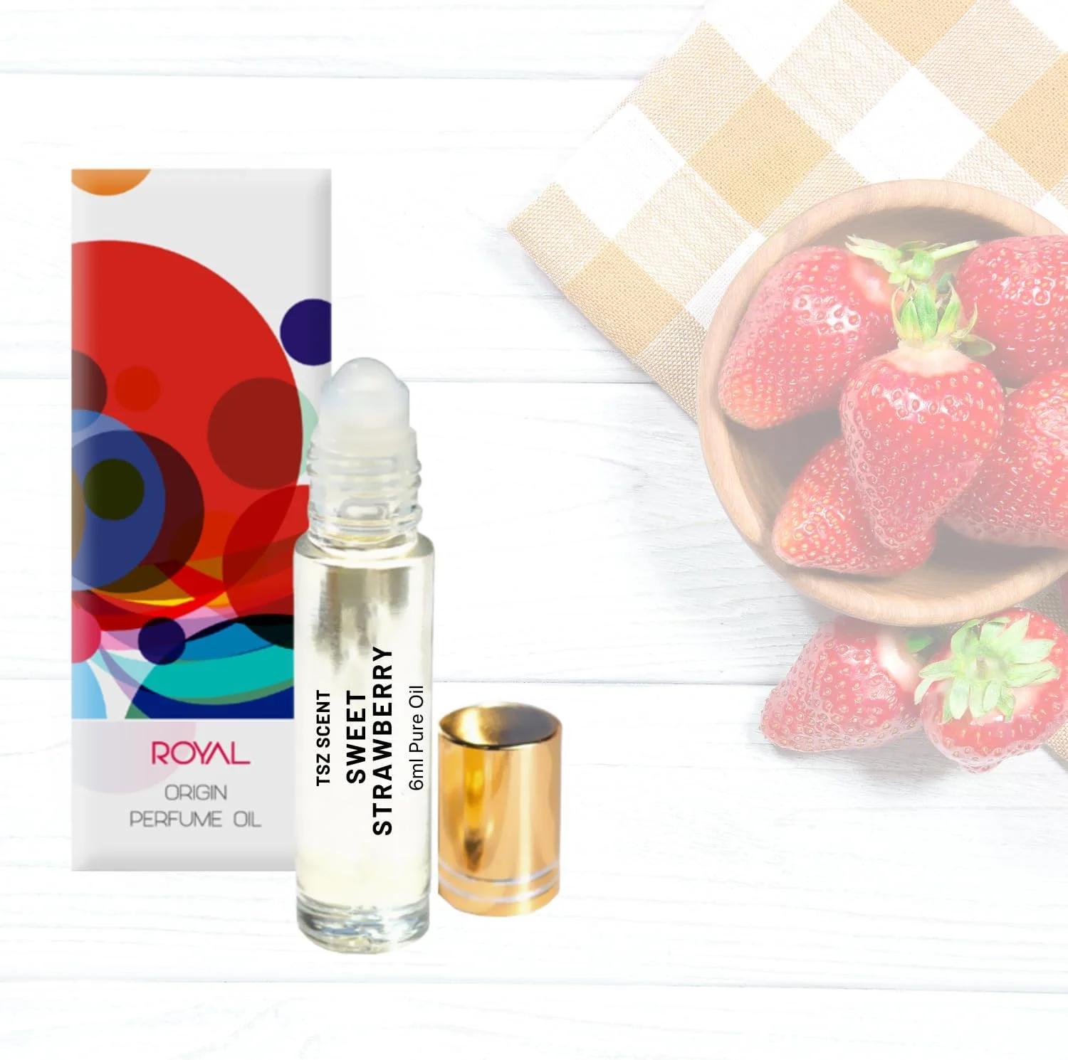 روغن عطر رولی توت فرنگی شیرین TSZ Scent 6 میلی لیتر - رایحه میوه ای و مشک دار ماندگار برای زنان روغن عطر رولی توت فرنگی شیرین TSZ Scent 6 میلی لیتر - رایحه میوه ای و مشک دار ماندگار برای زنان