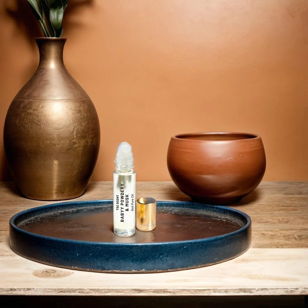 روغن عطر پودری مشک کودکانه TSZ Scent برای زنان و مردان، رولی 6 میلی لیتری، رایحه غلیظ و ماندگار روغن عطر پودری مشک کودکانه TSZ Scent برای زنان و مردان، رولی 6 میلی لیتری، رایحه غلیظ و ماندگار